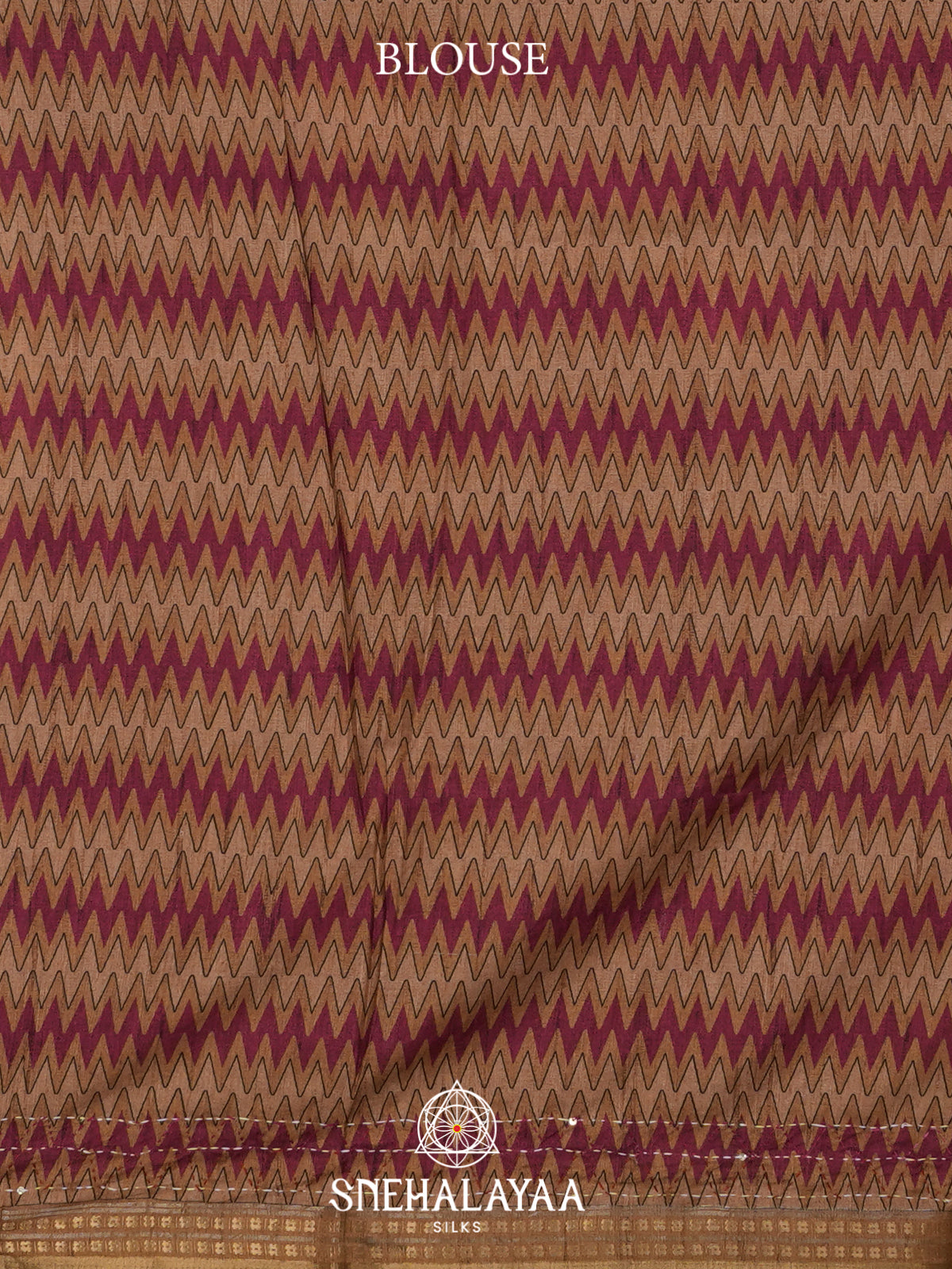 Maroon Tussar saree