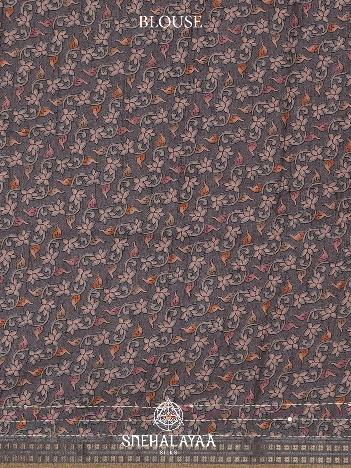 Grey Tussar saree