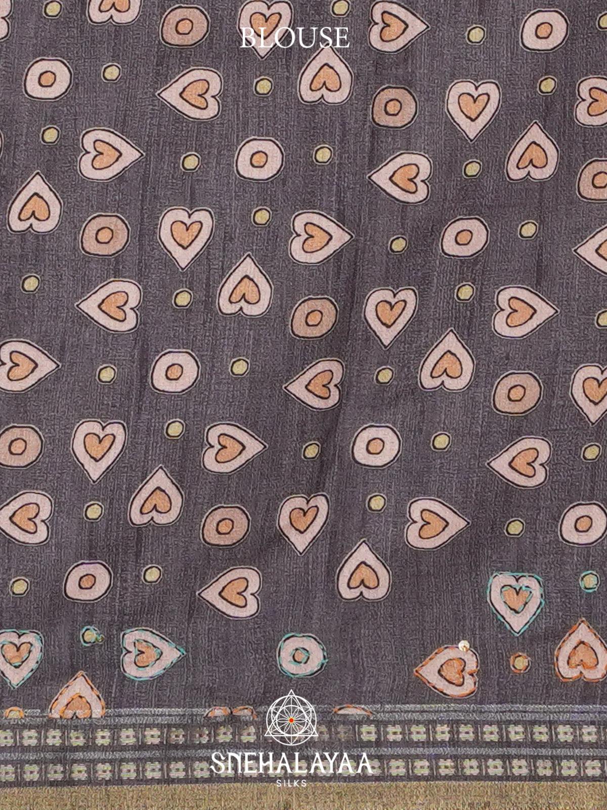 Brown Tussar saree