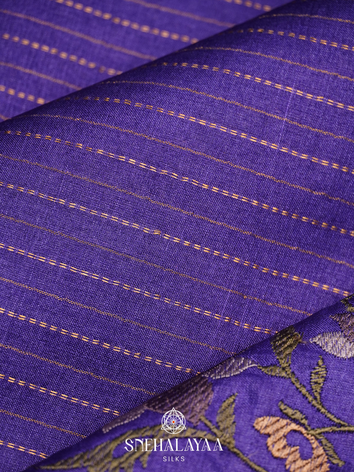 Violet Tussar Saree