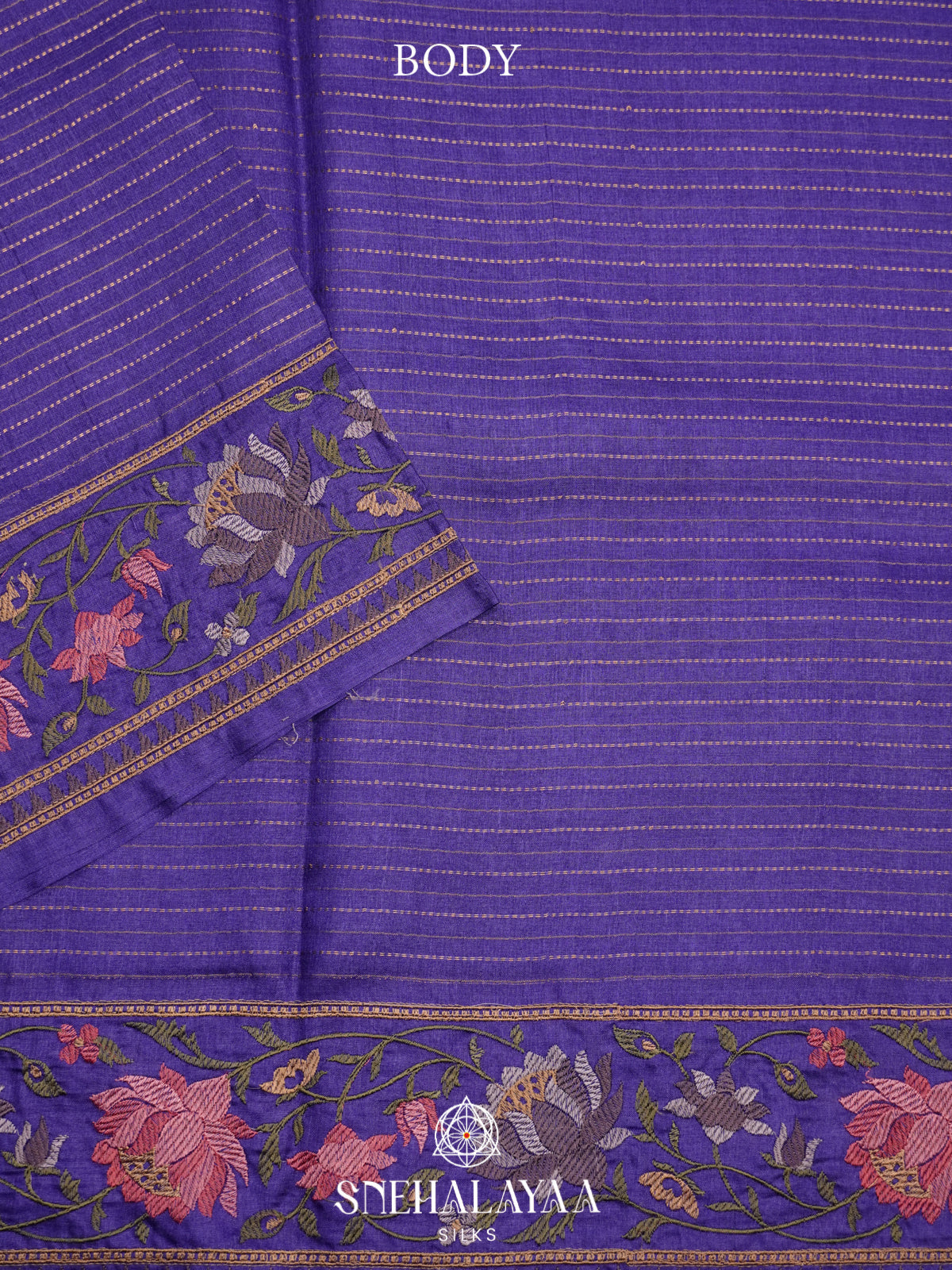 Violet Tussar Saree