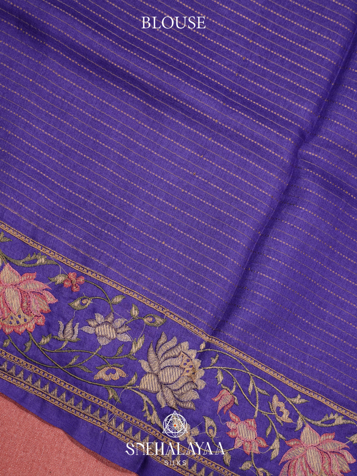 Violet Tussar Saree