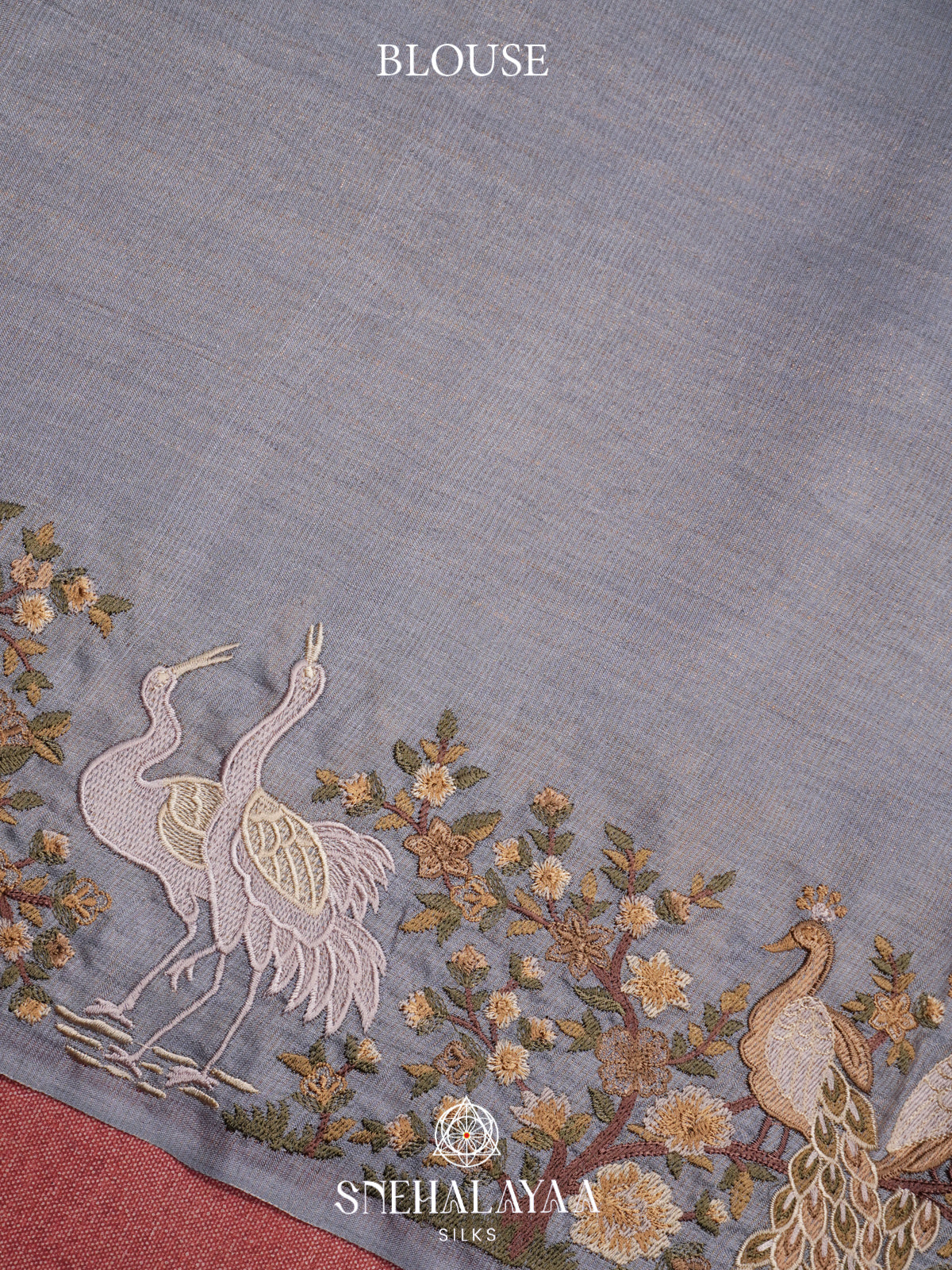 Grey Tussar Saree