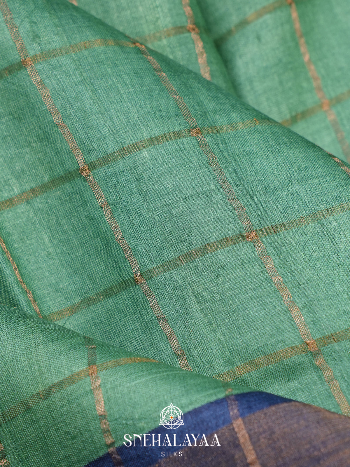 Green Tussar Saree