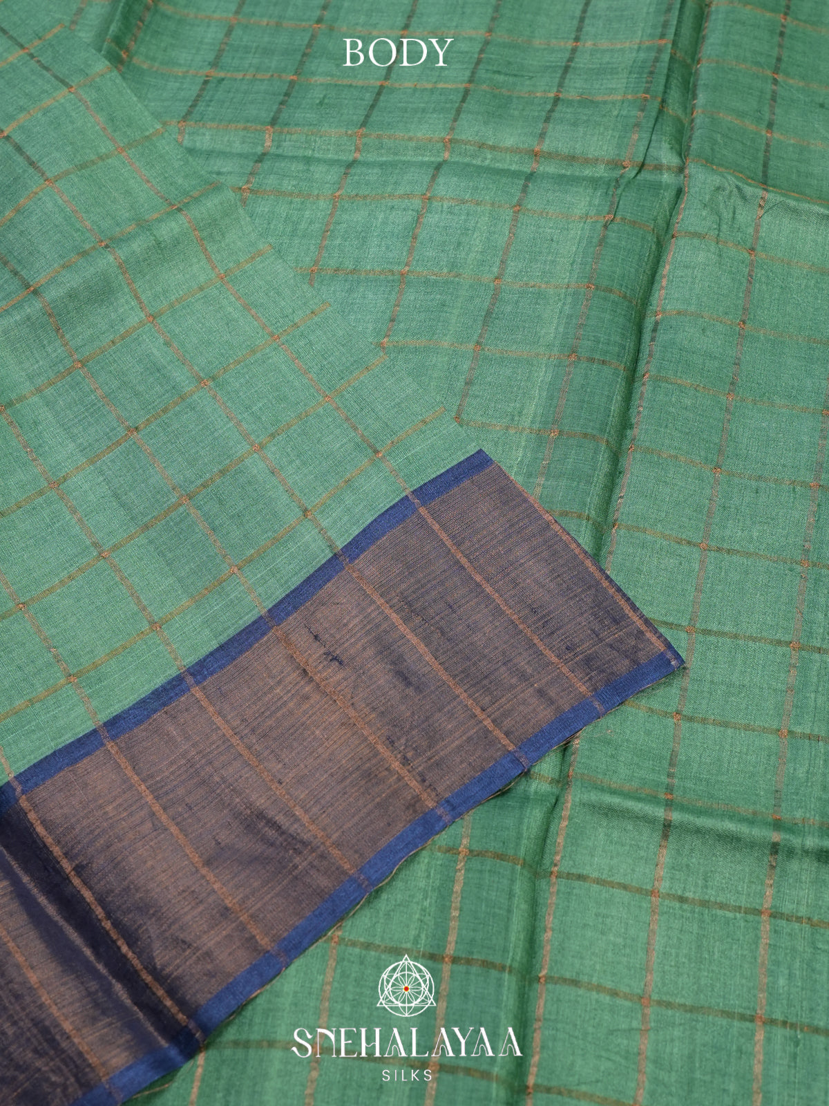 Green Tussar Saree