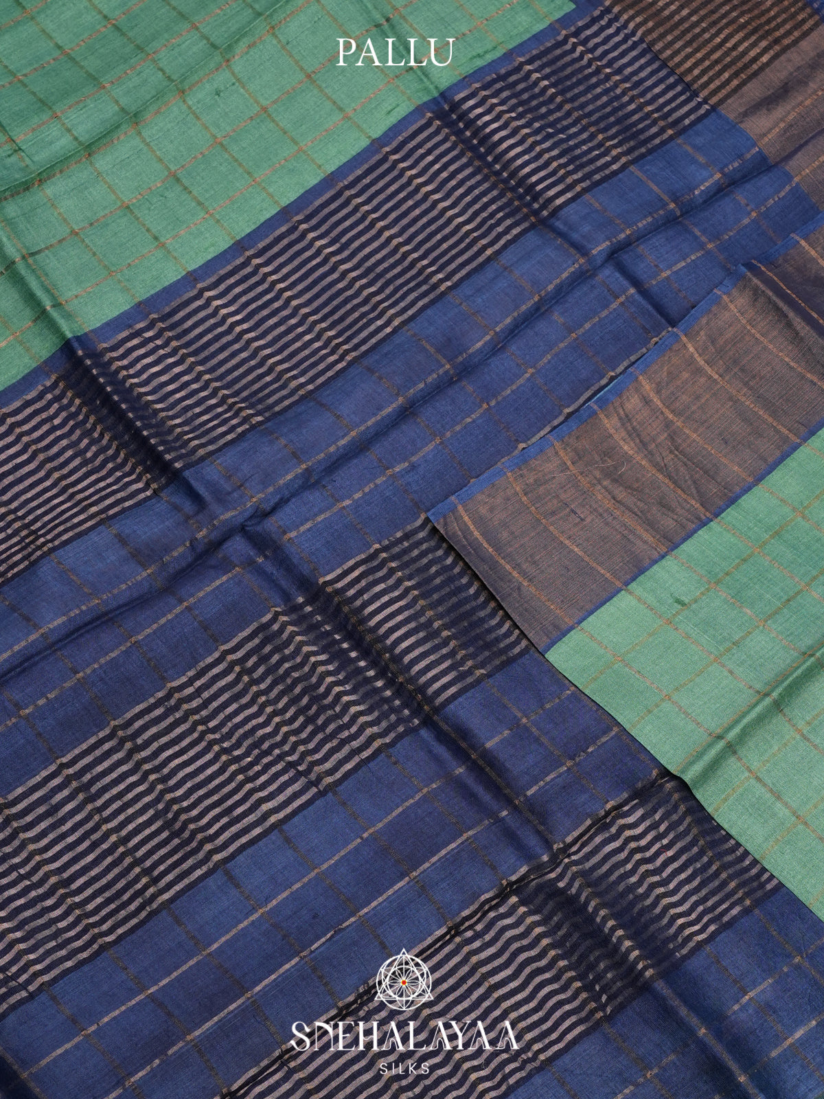 Green Tussar Saree
