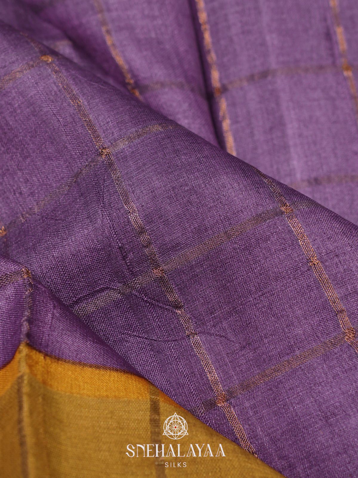 Purple Tussar Saree