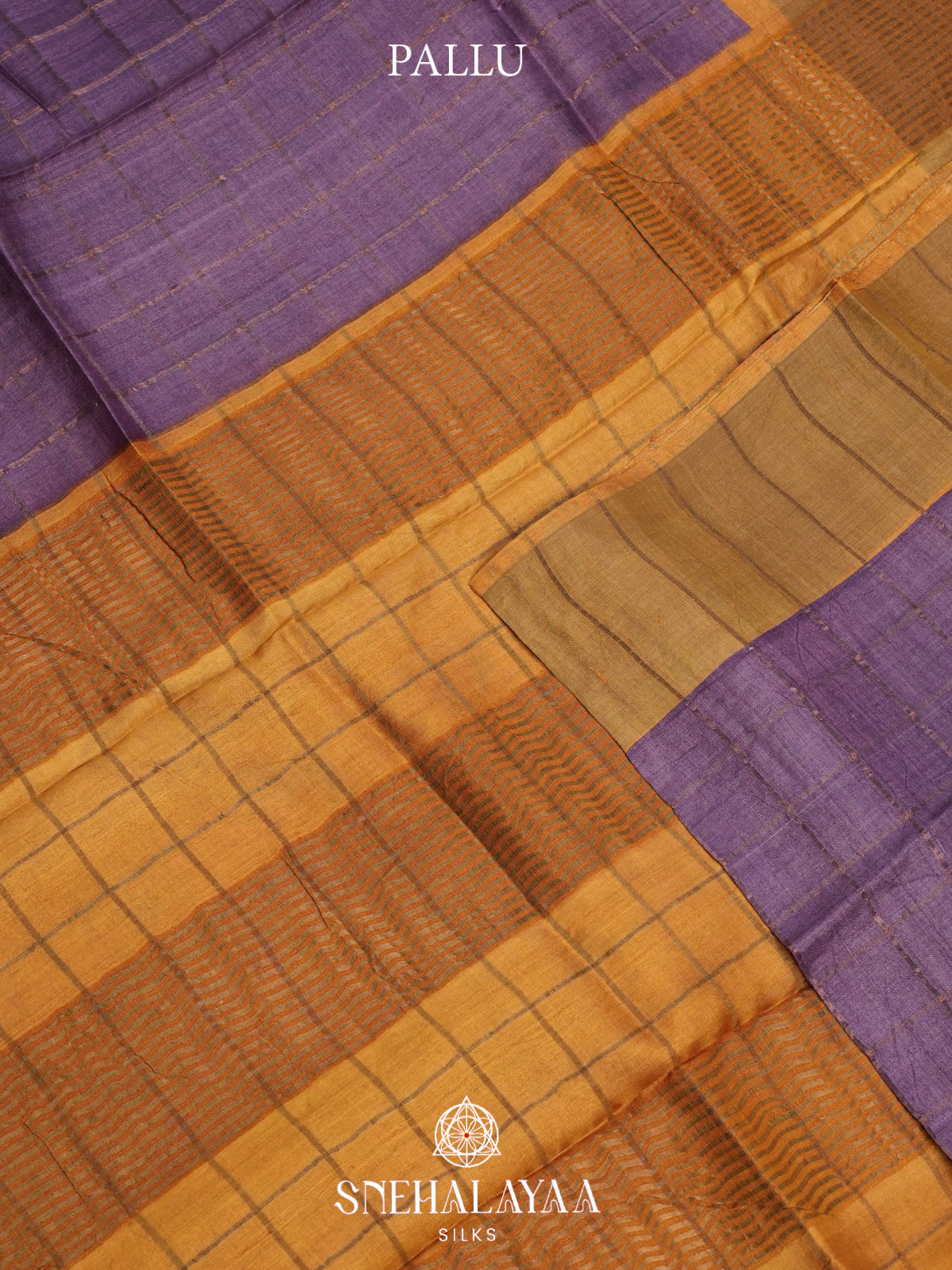 Purple Tussar Saree