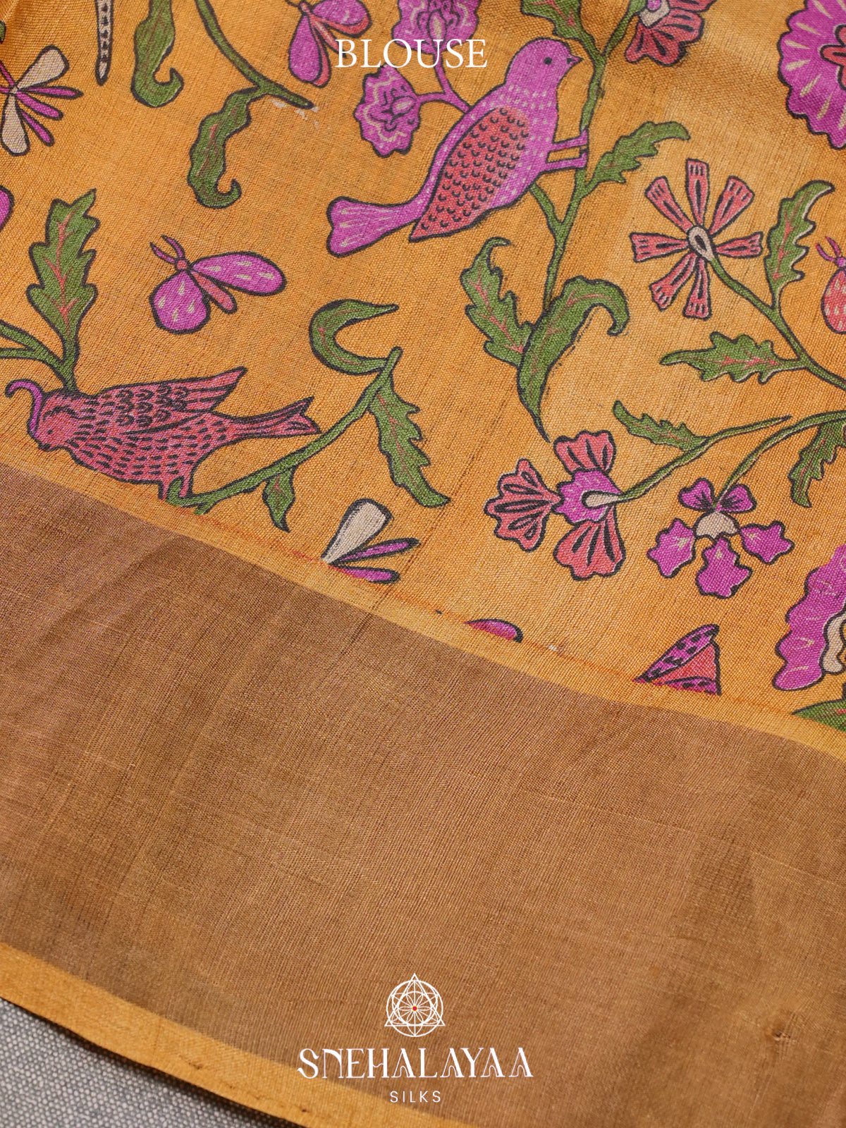 Purple Tussar Saree