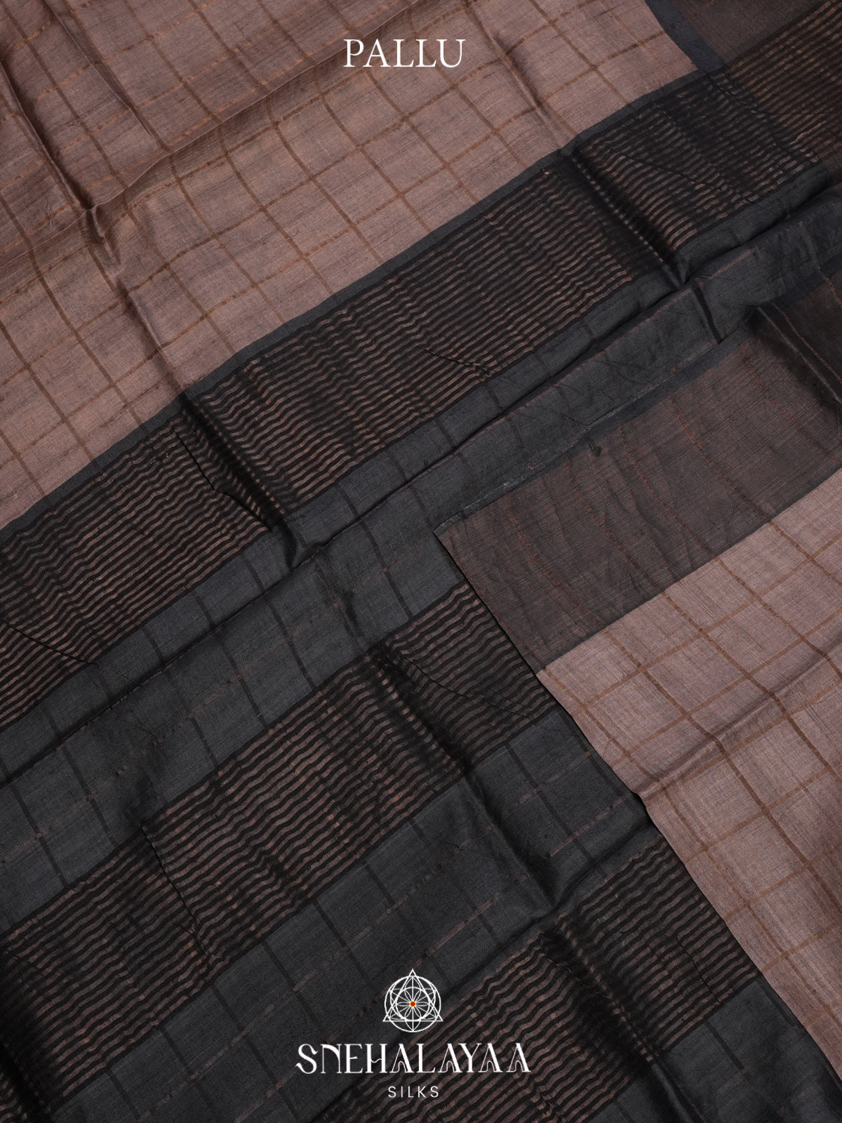 Brown Tussar Saree