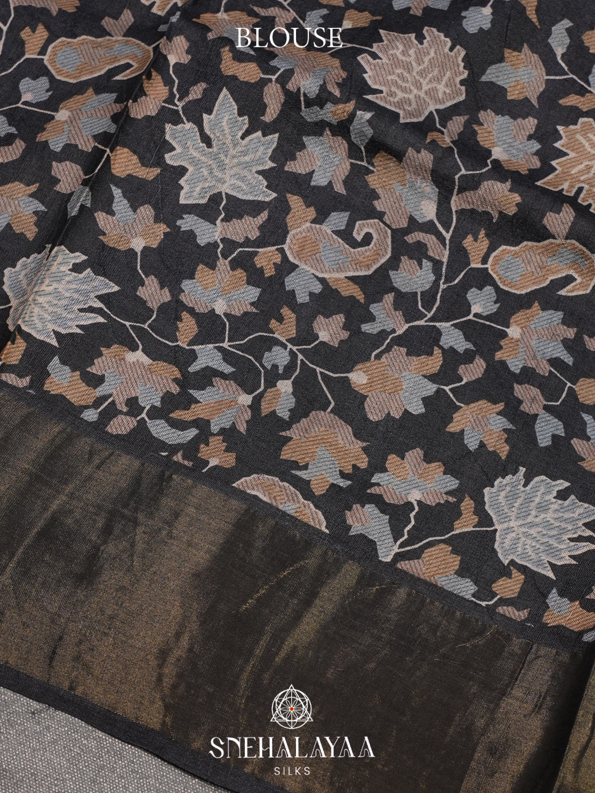 Brown Tussar Saree