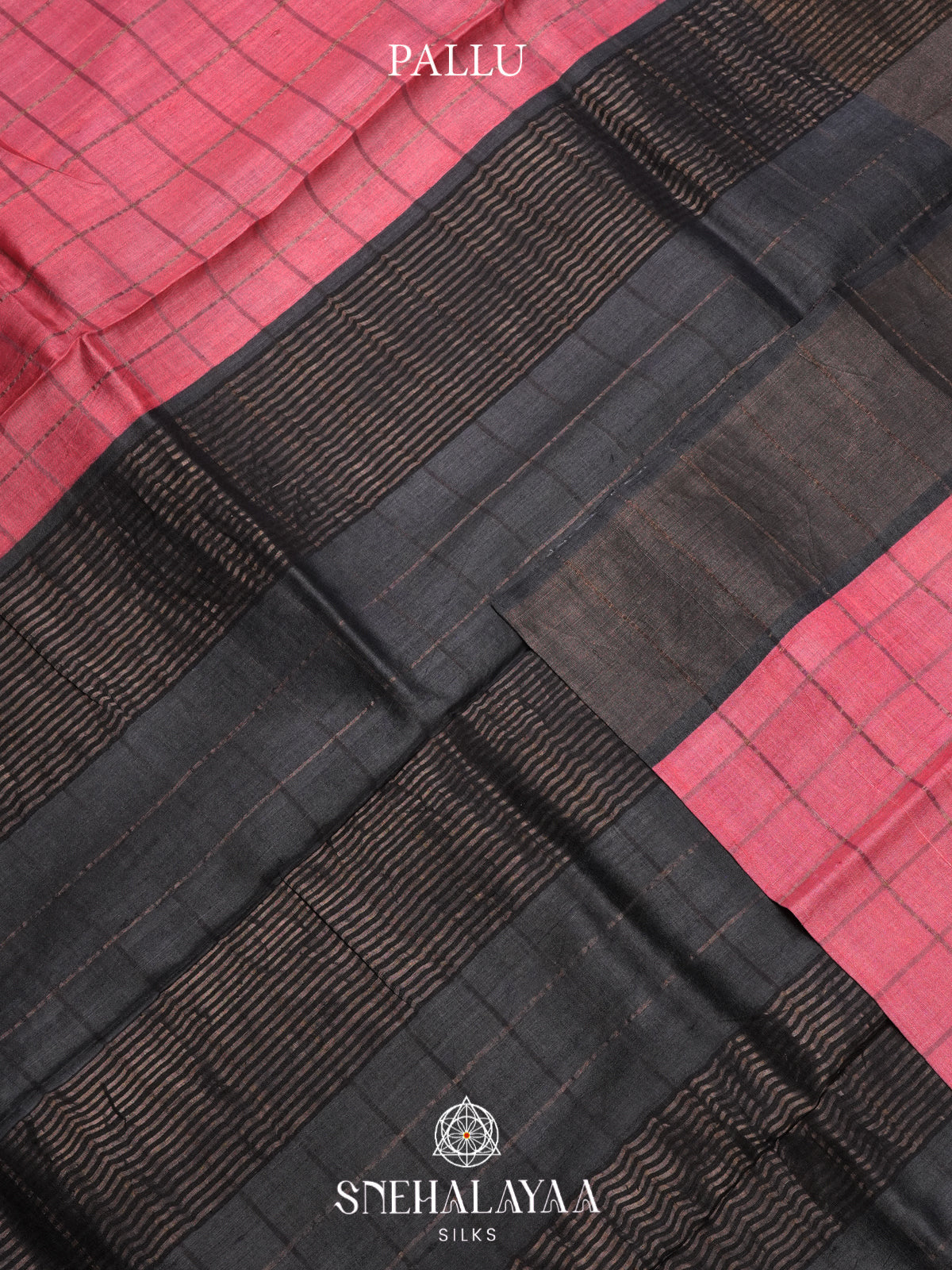 Pink Tussar Saree