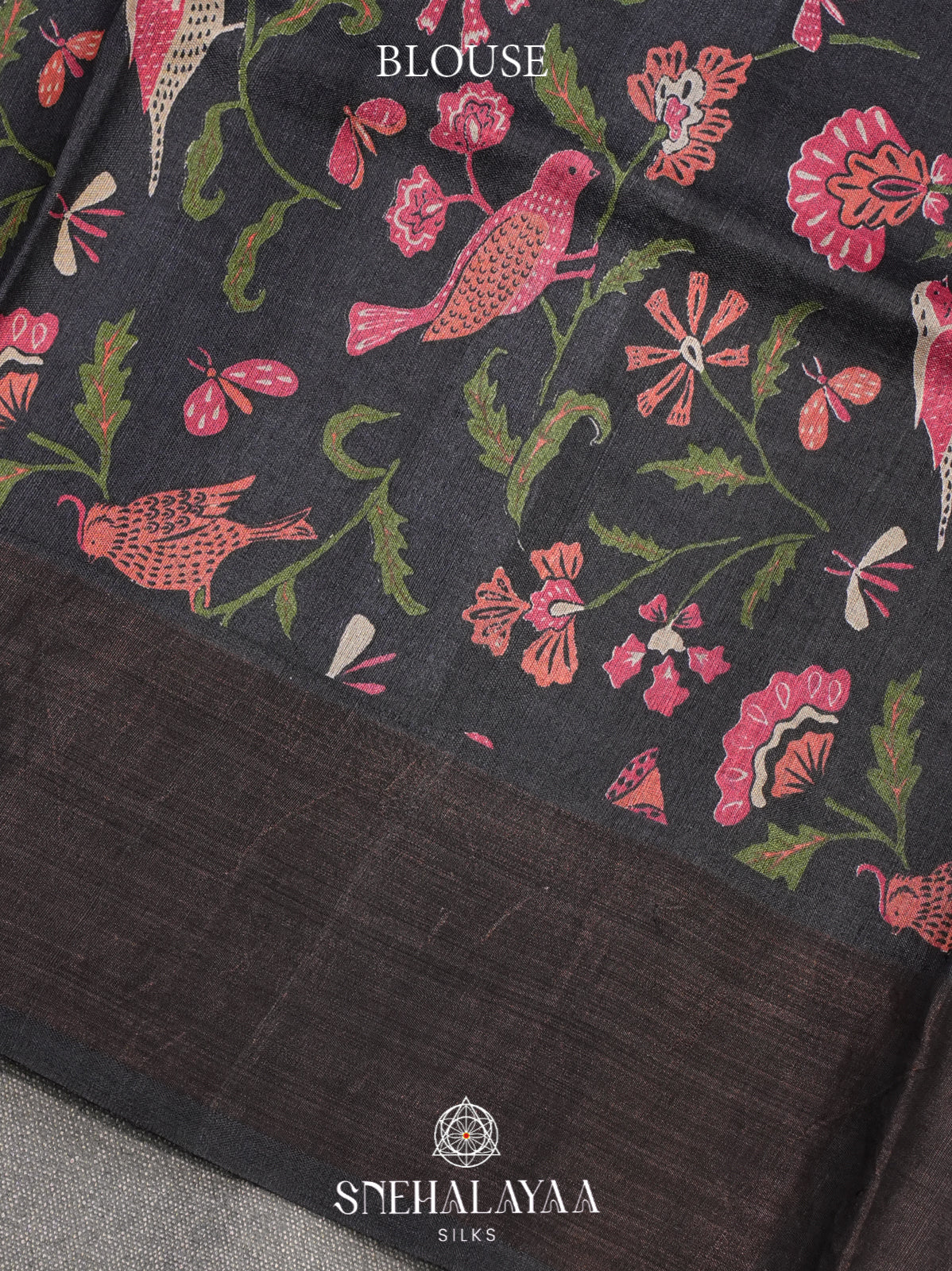 Pink Tussar Saree