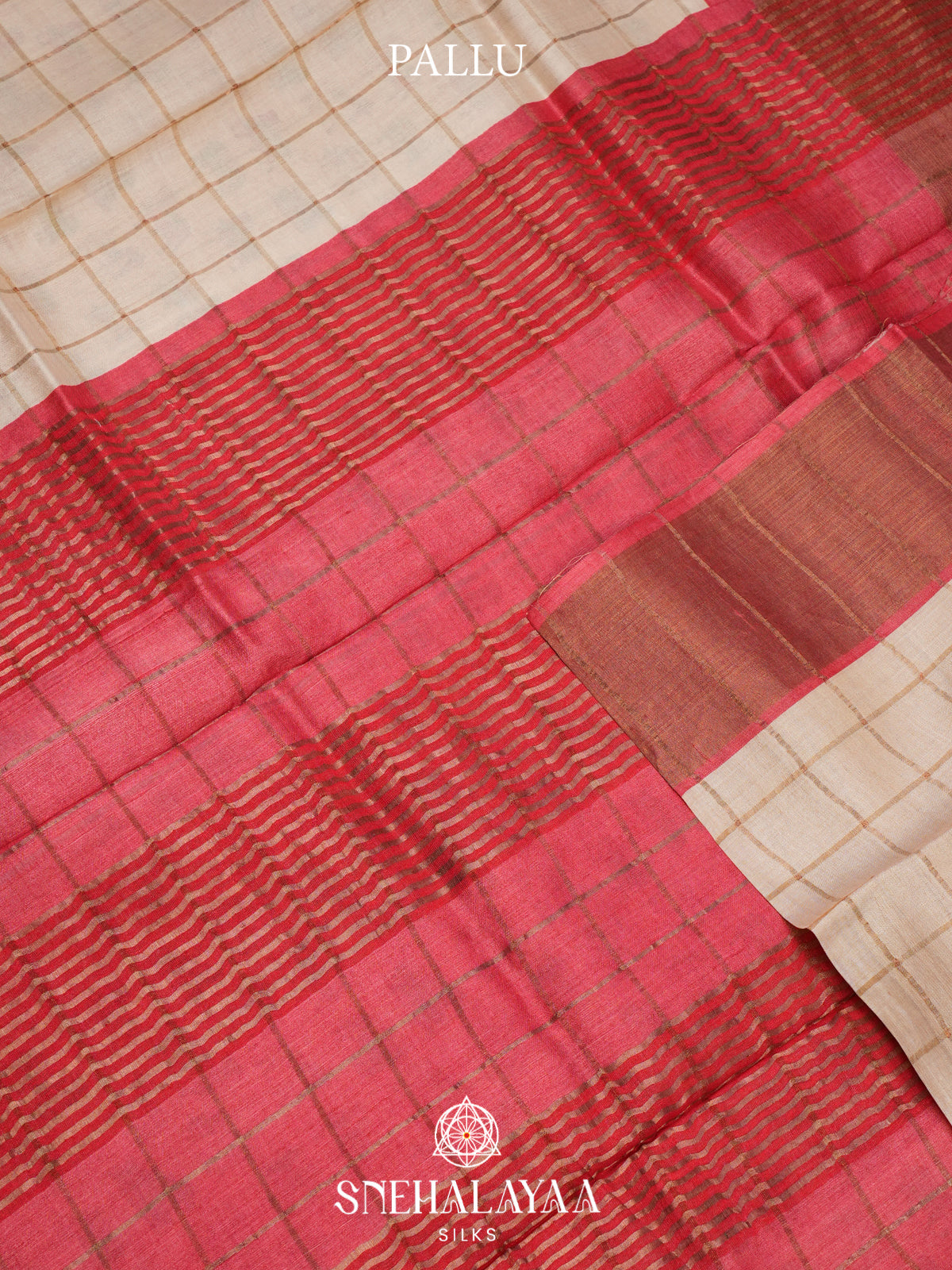 Off White Tussar Saree