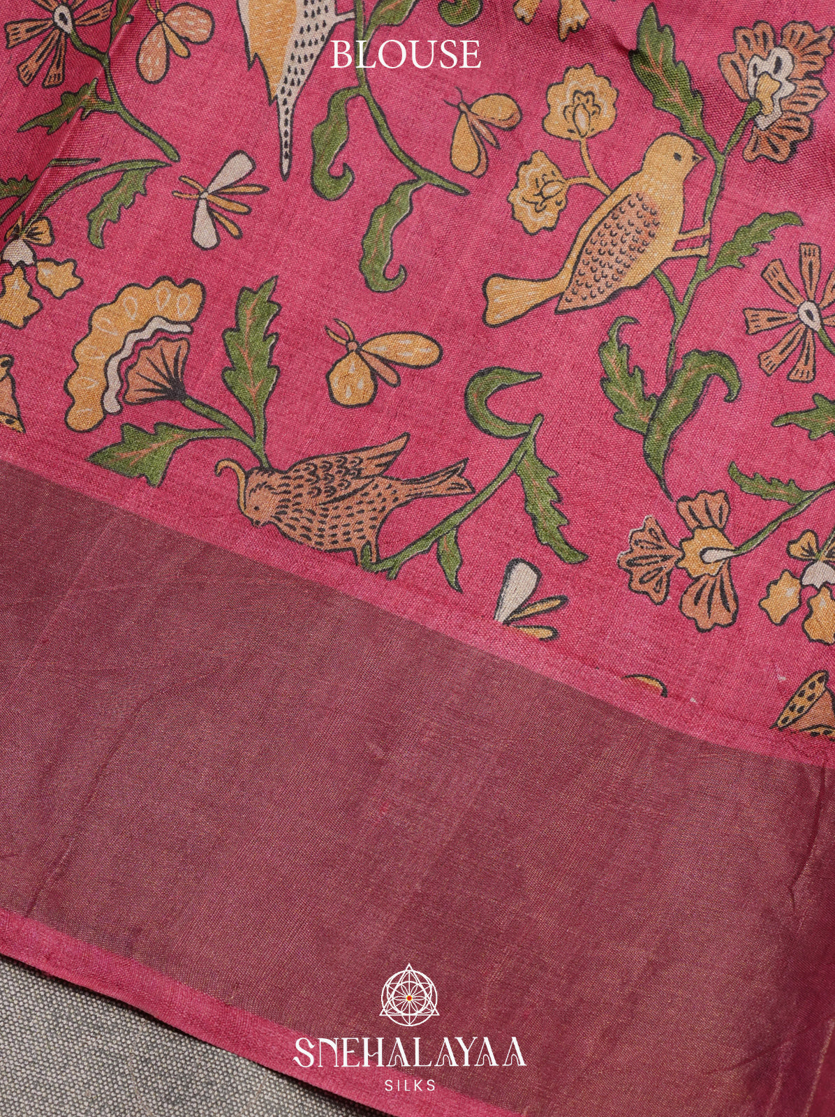 Yellow Tussar Saree