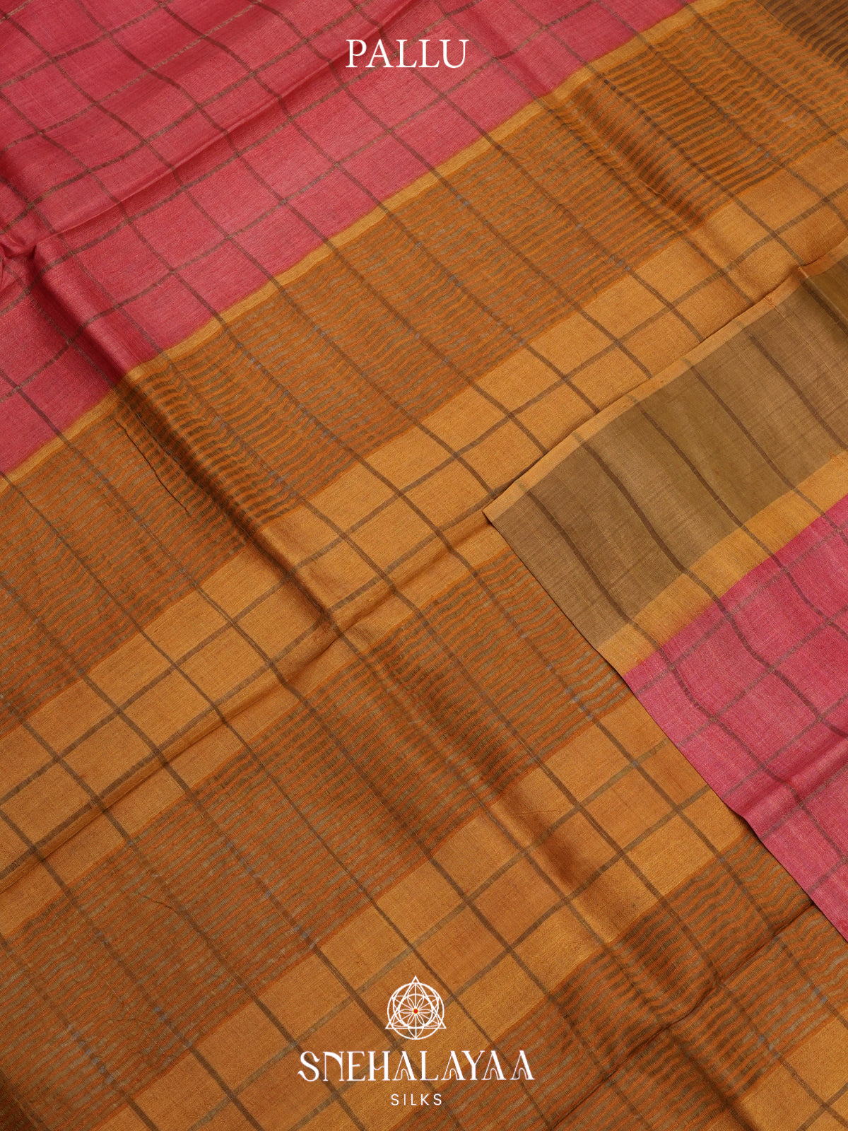 Pink Tussar Saree