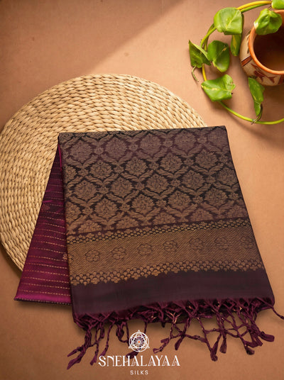 Magenta Soft Silk Saree