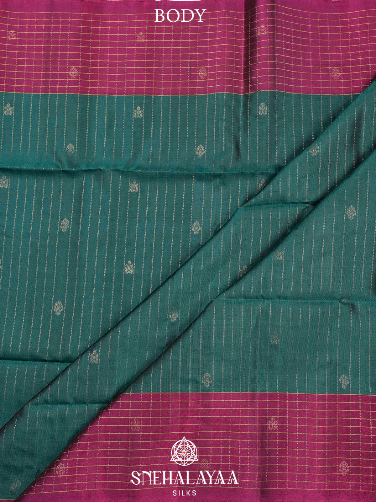 Forest Green Soft Silk Saree