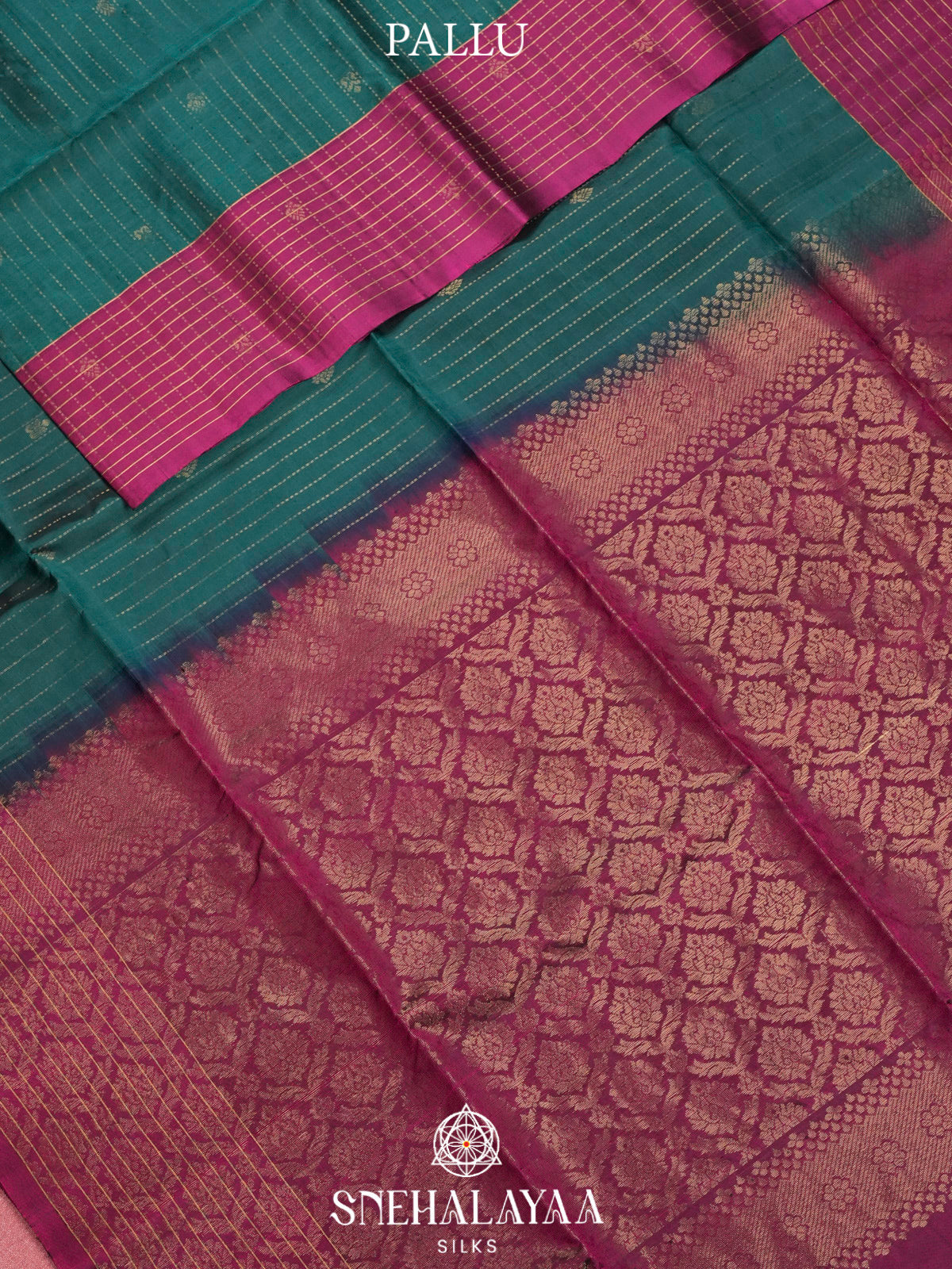 Forest Green Soft Silk Saree