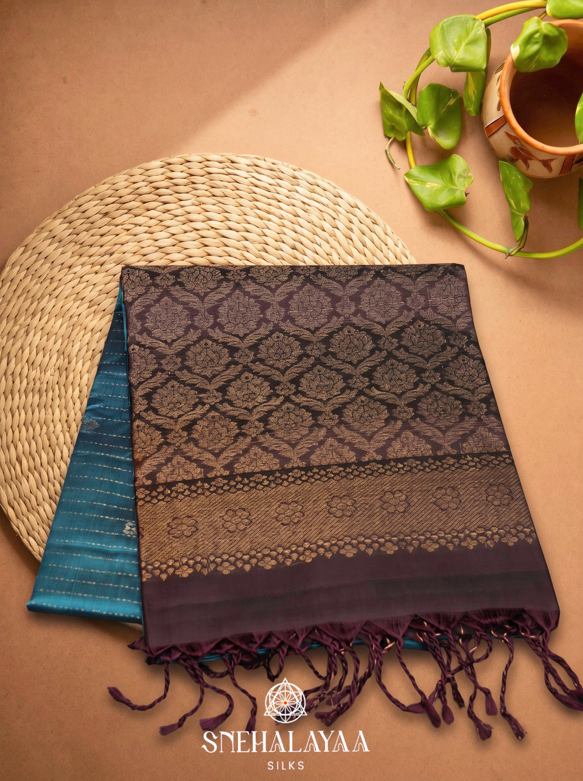 Mint Blue Soft Silk Saree