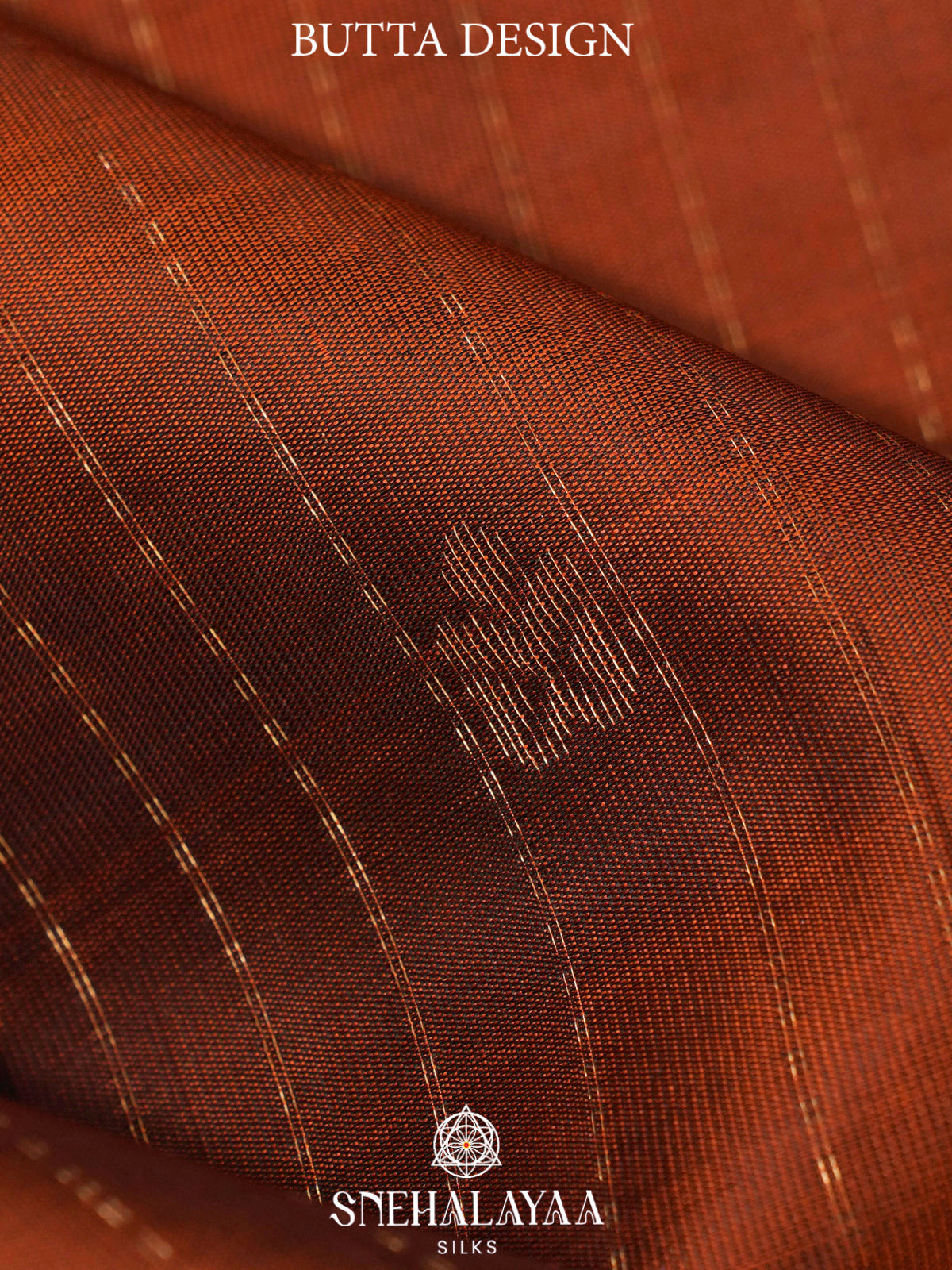 Burnt Orange Soft Silk Saree