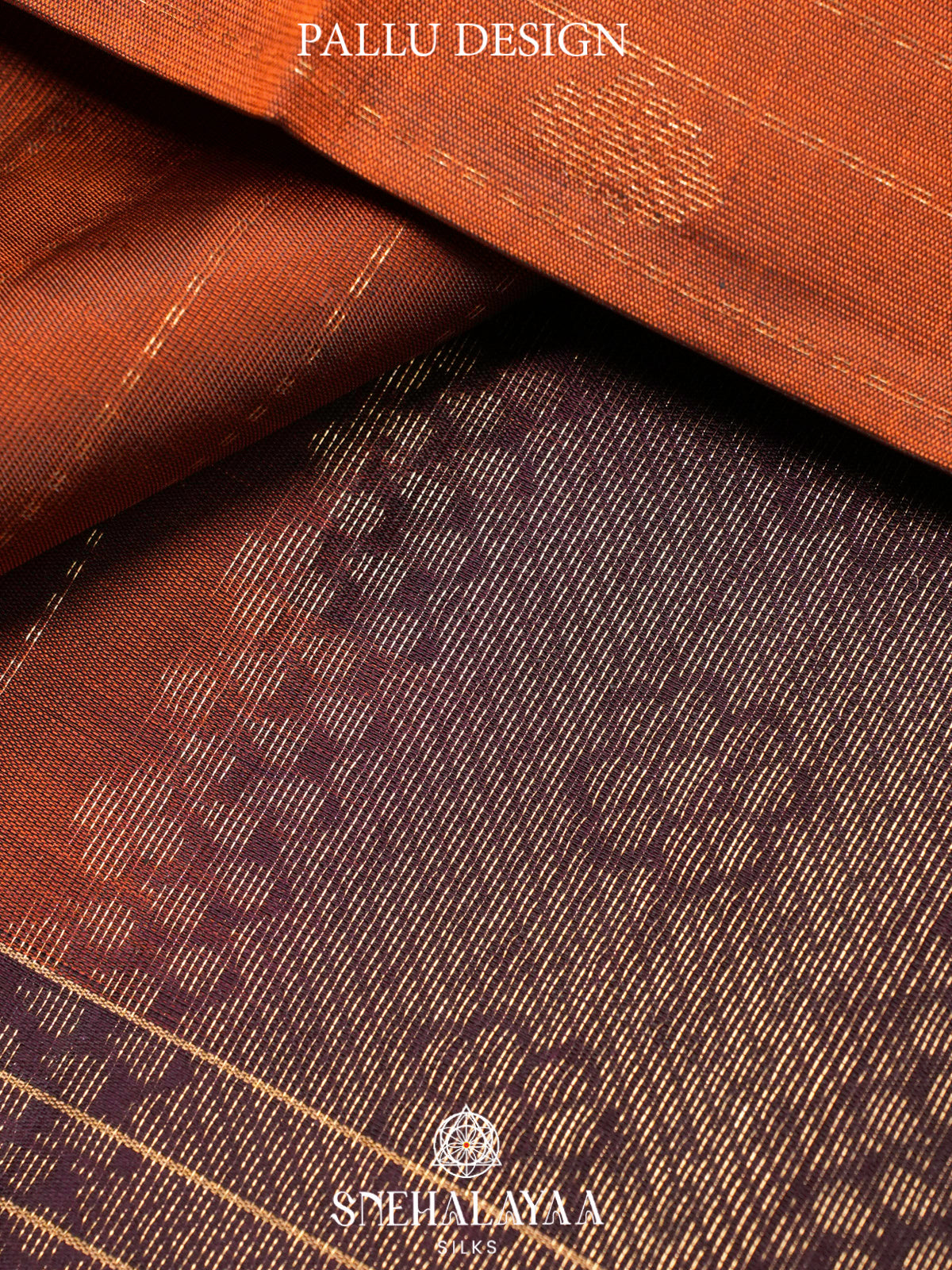 Burnt Orange Soft Silk Saree