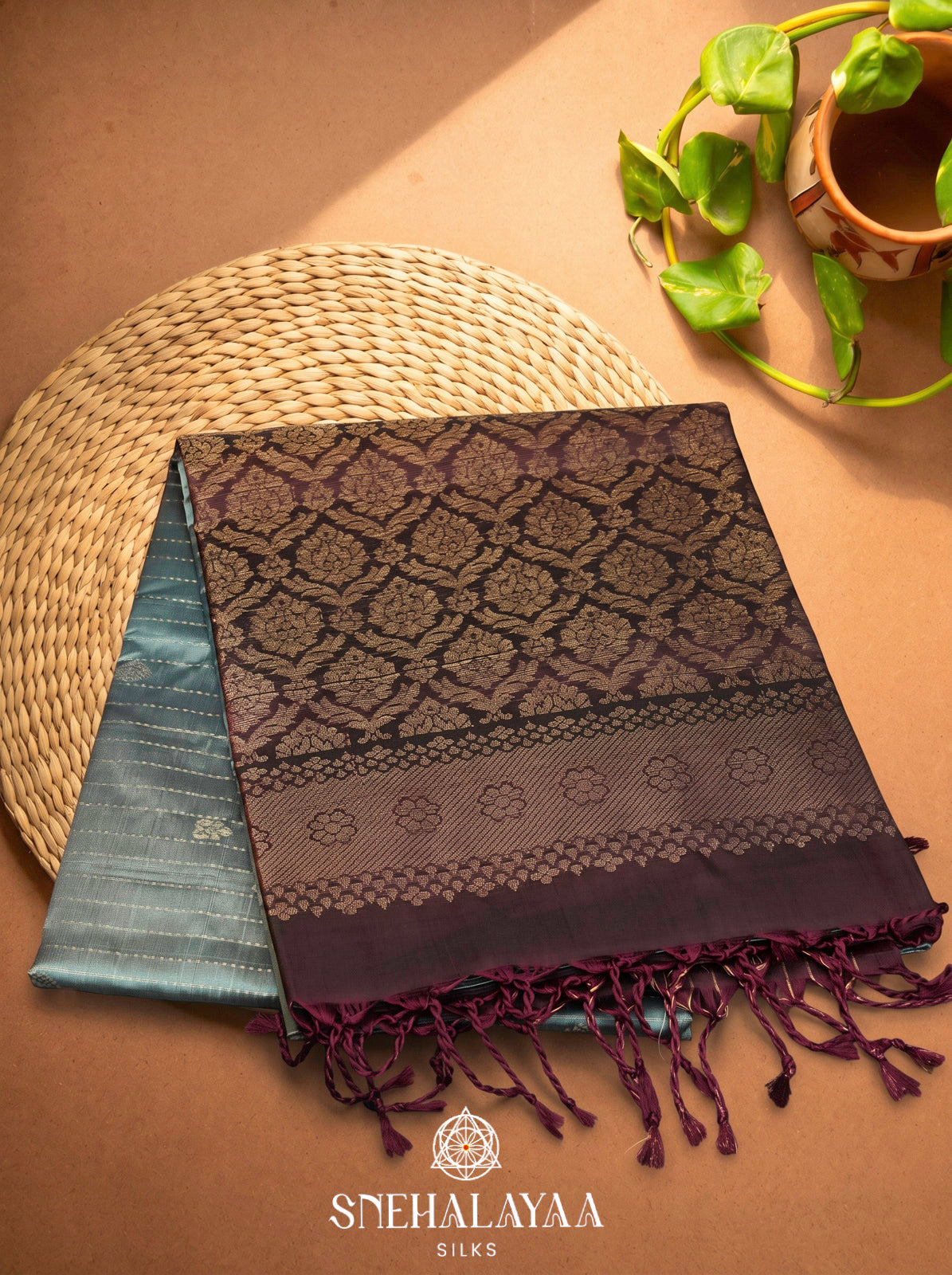 Sky Blue Soft Silk Saree