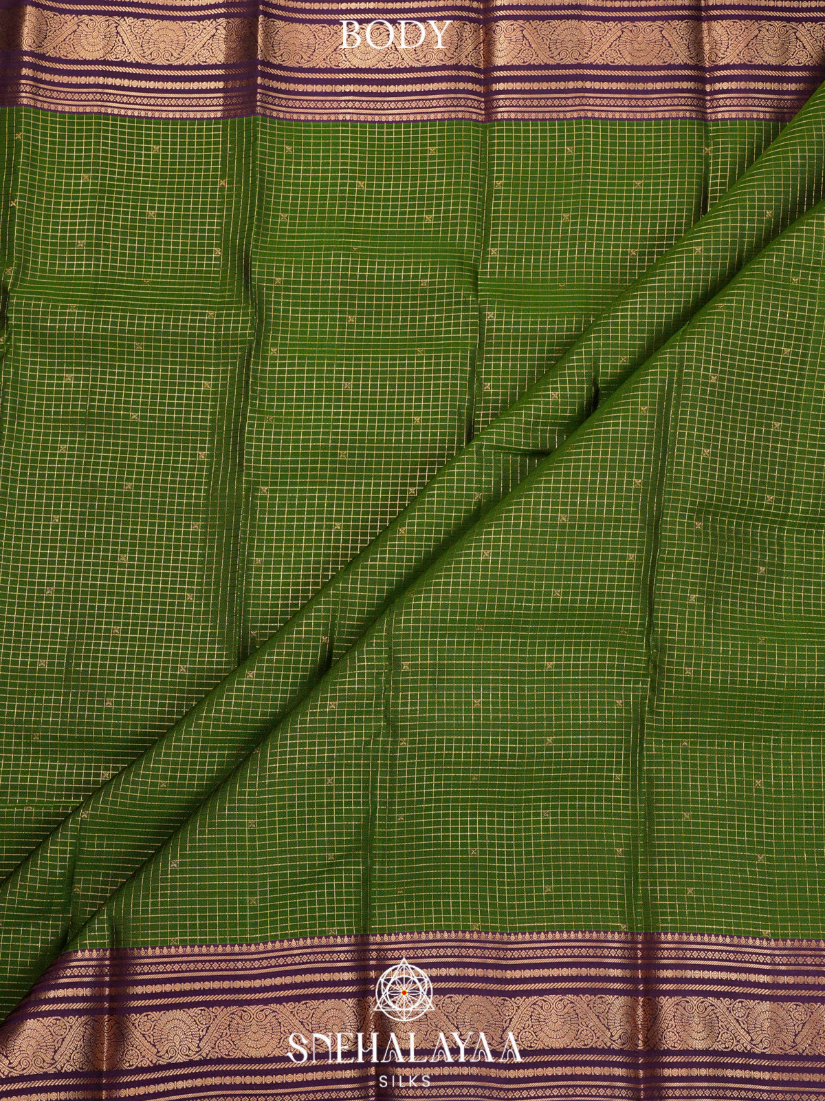 Emerald Green Kanjivaram Silk Saree