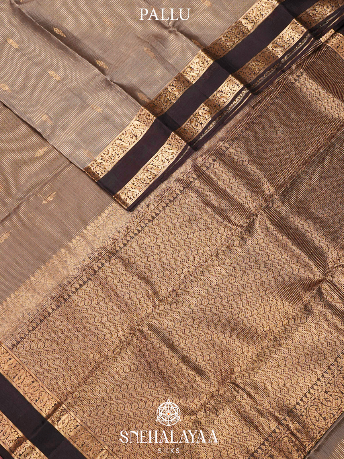 Beige  Kanjivaram Silk Saree