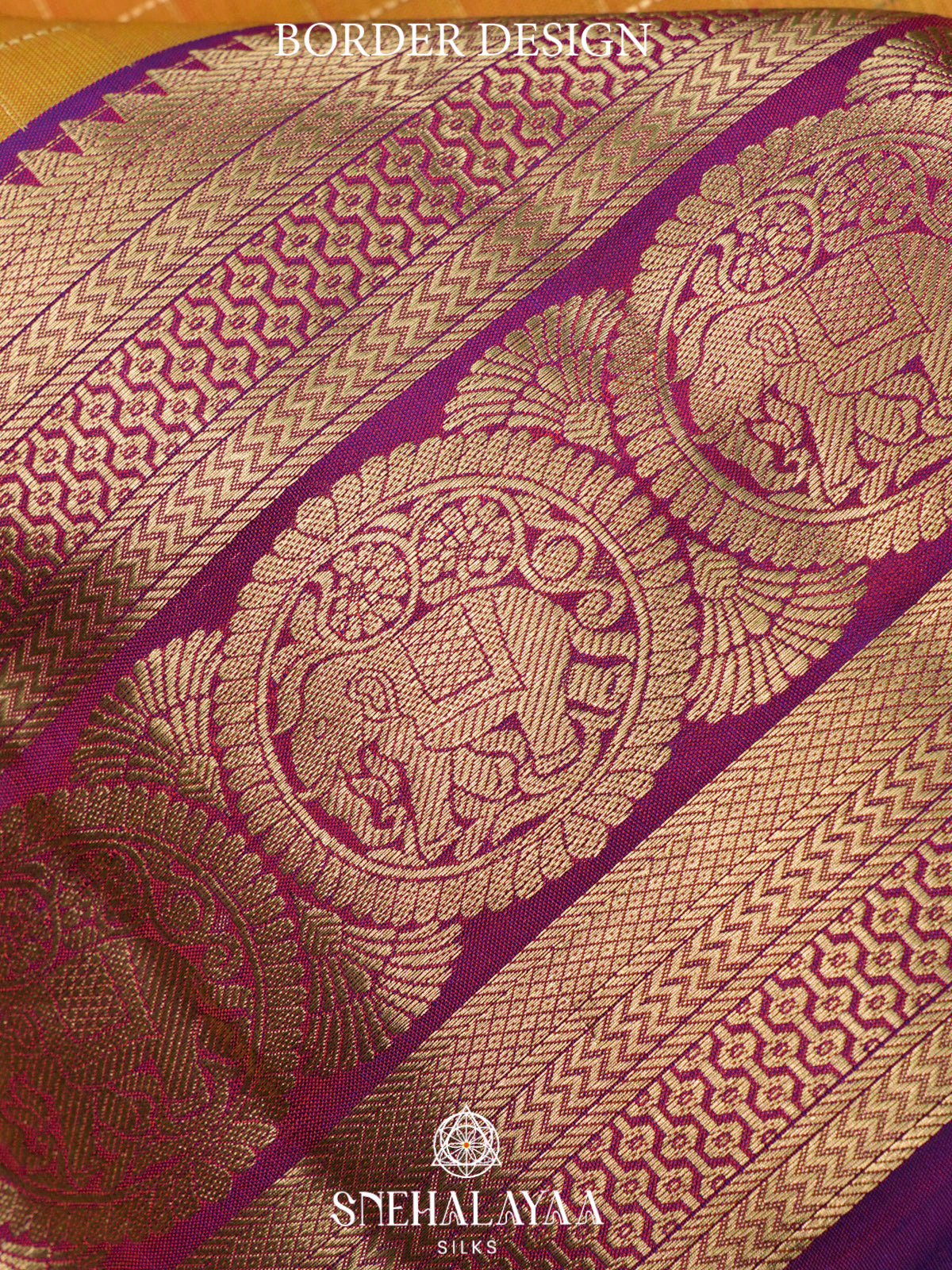 Yellow  Kanjivaram Silk Saree
