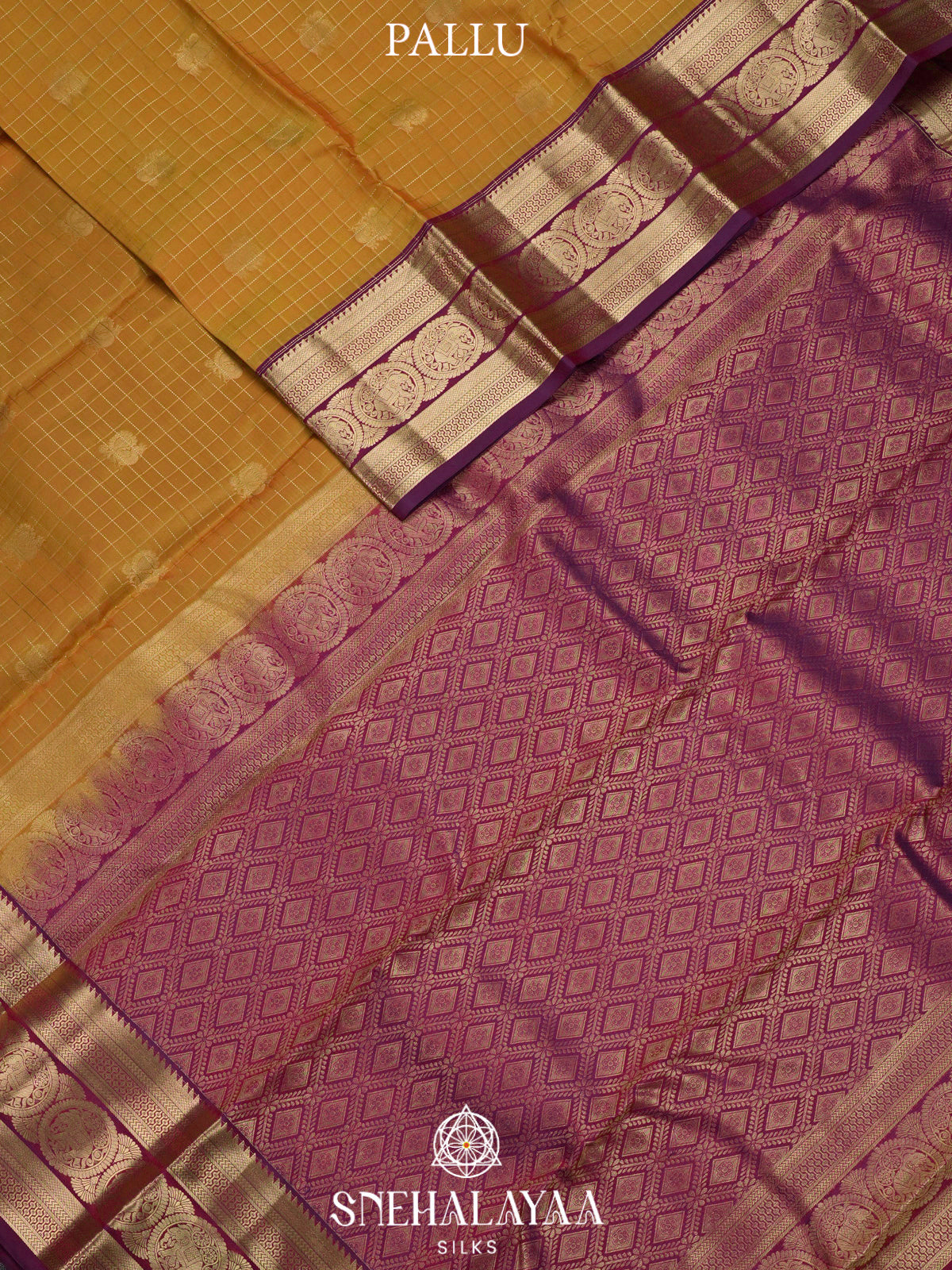Yellow  Kanjivaram Silk Saree