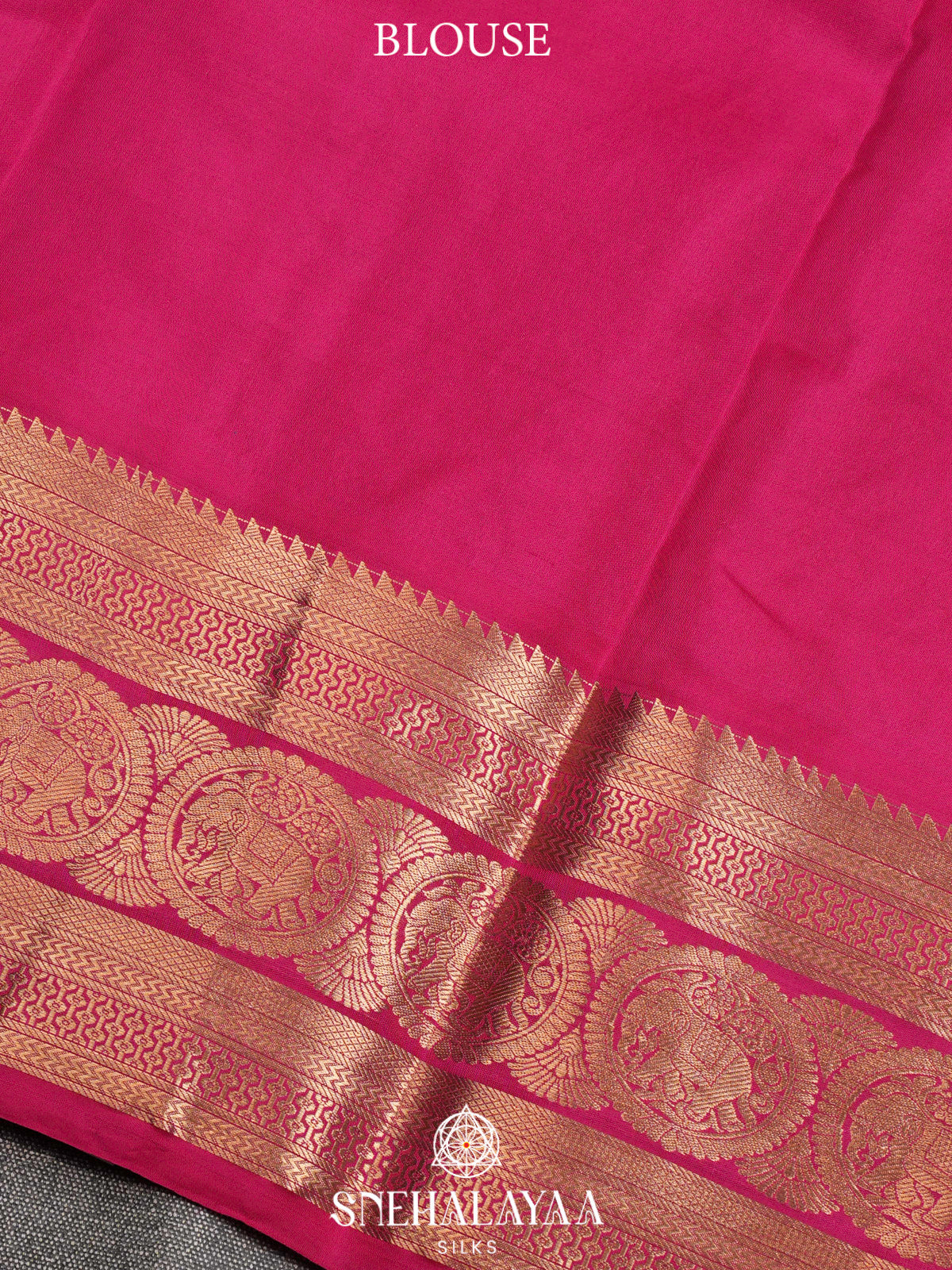 Onion Pink  Kanjivaram Silk Saree