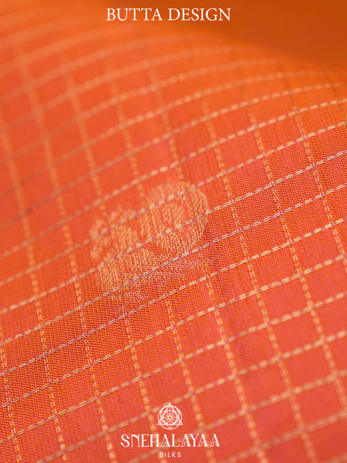 Orange  Kanjivaram Silk Saree