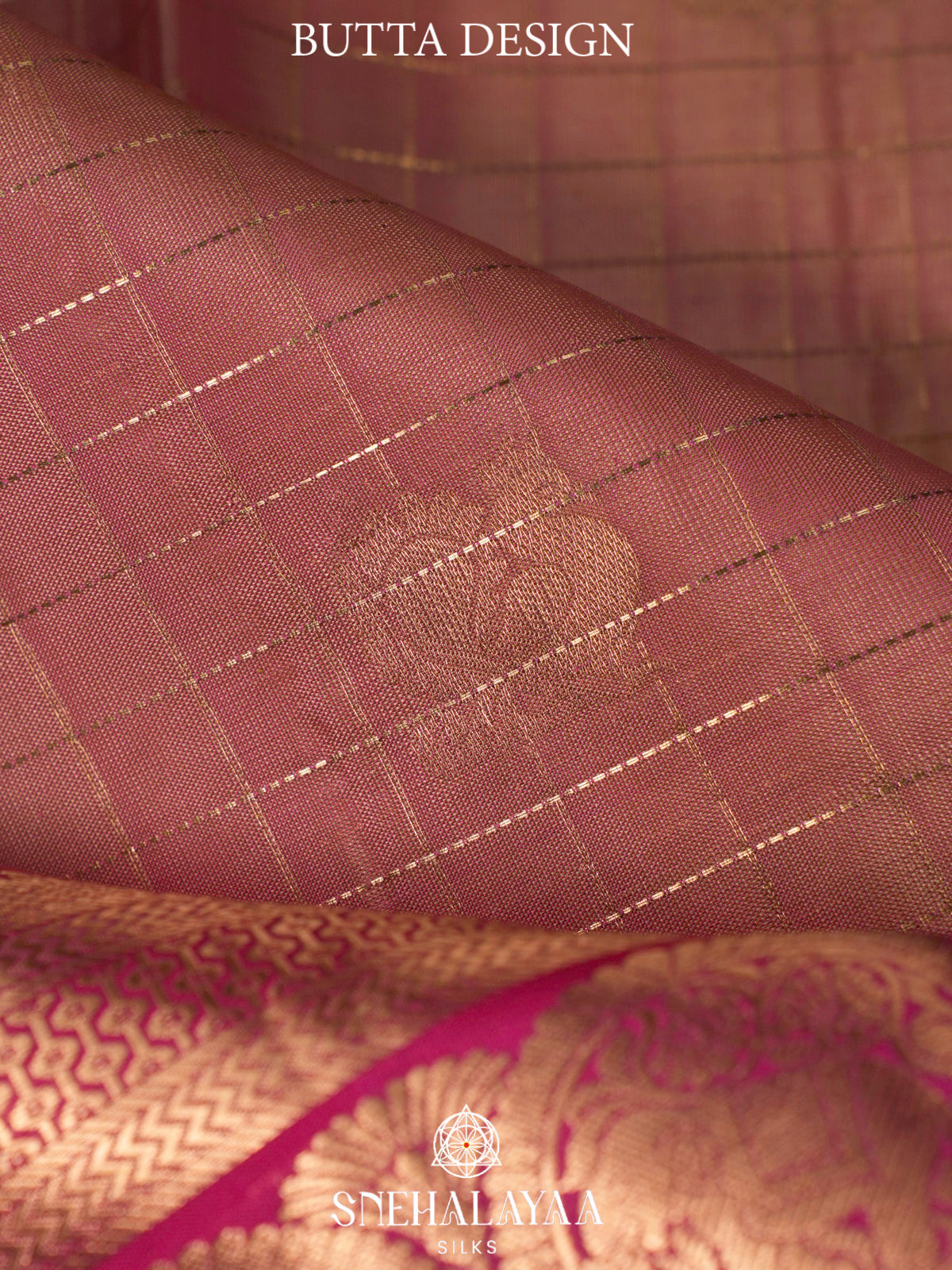 Onion Pink  Kanjivaram Silk Saree