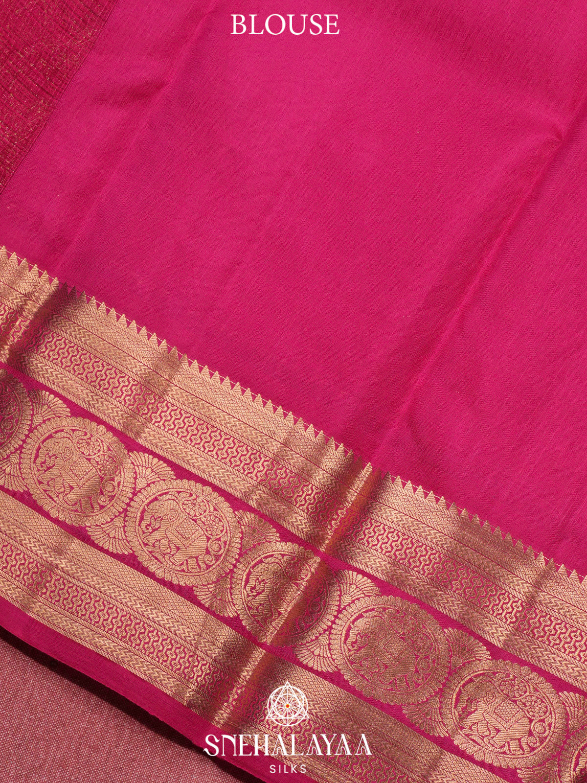 Onion Pink  Kanjivaram Silk Saree