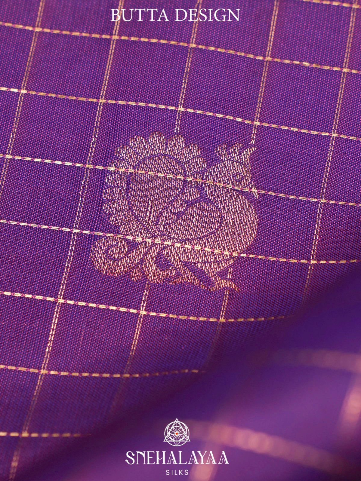 Purple  Kanjivaram Silk Saree