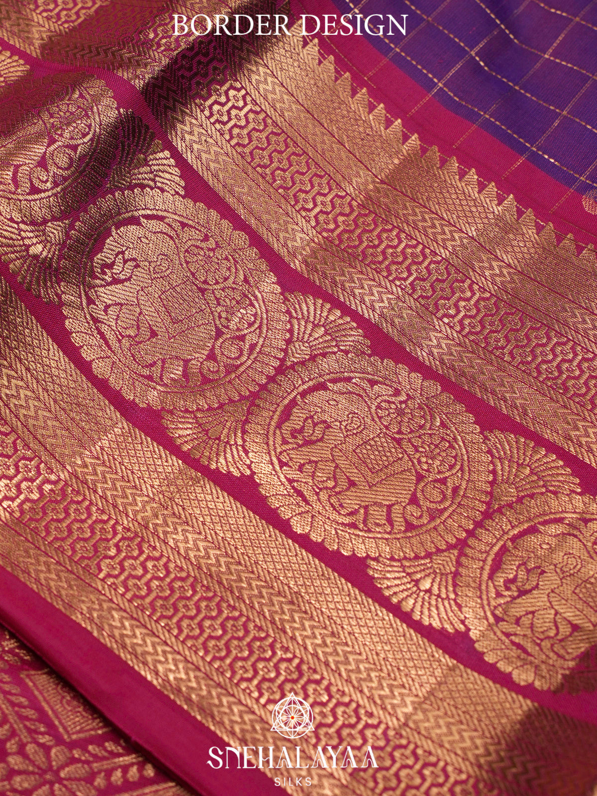 Purple  Kanjivaram Silk Saree