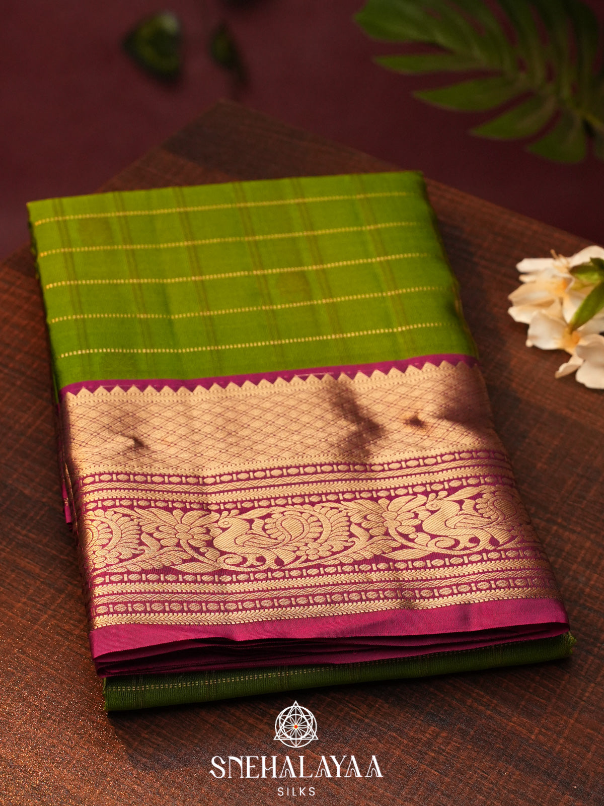 Emerald Green  Kanjivaram Silk Saree