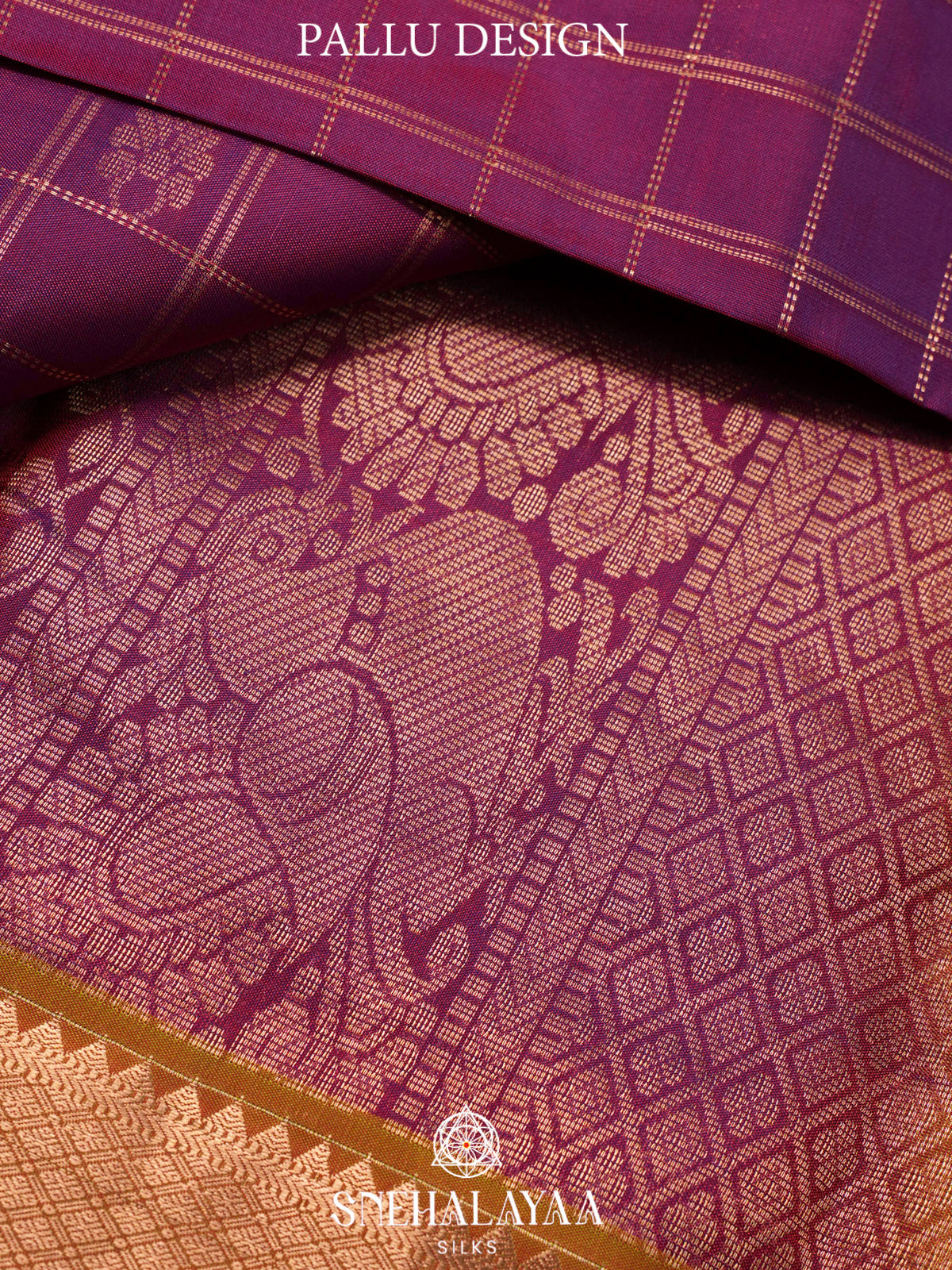 Magenta  Kanjivaram Silk Saree