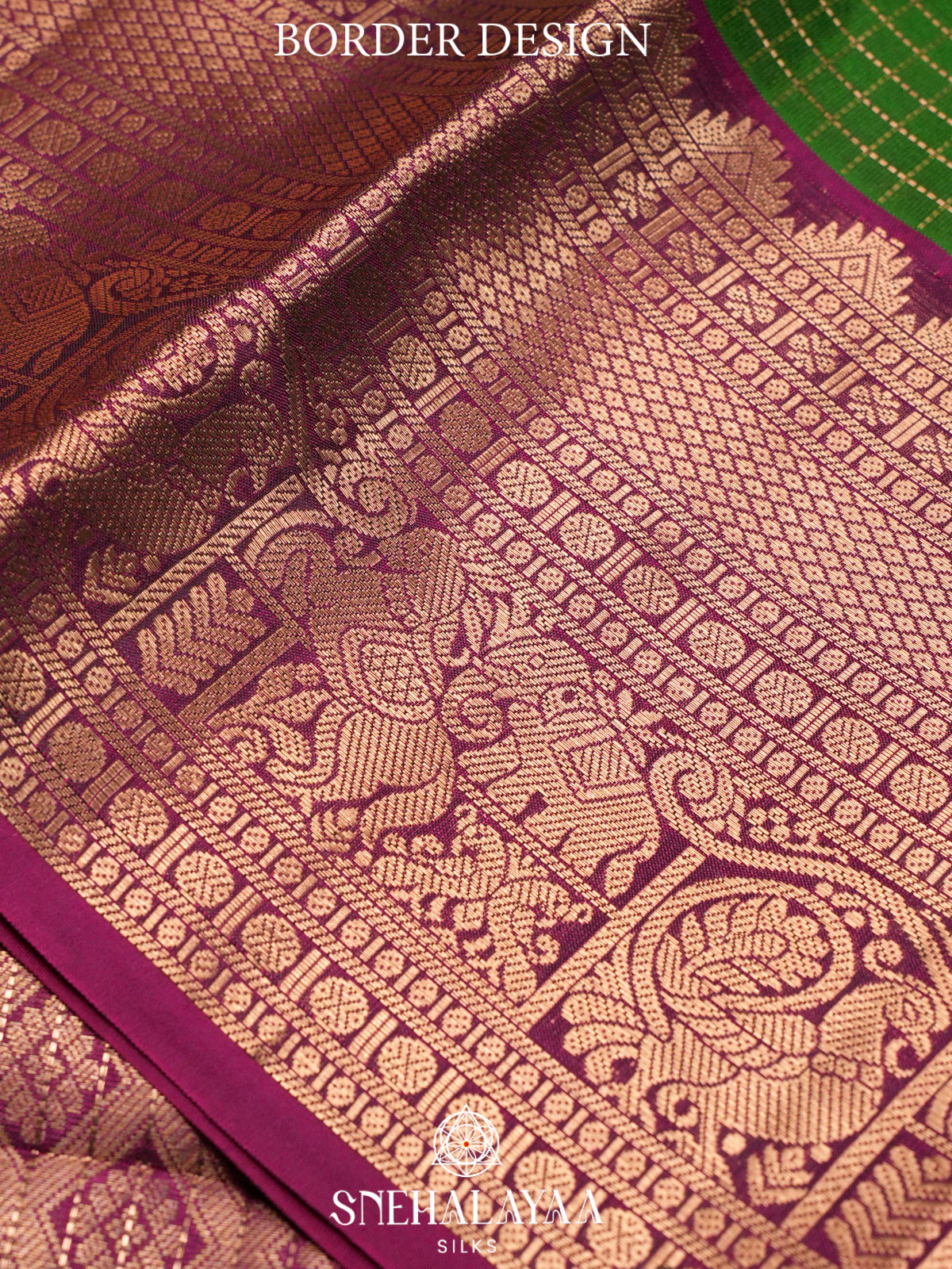 Emerald Green  Kanjivaram Silk Saree