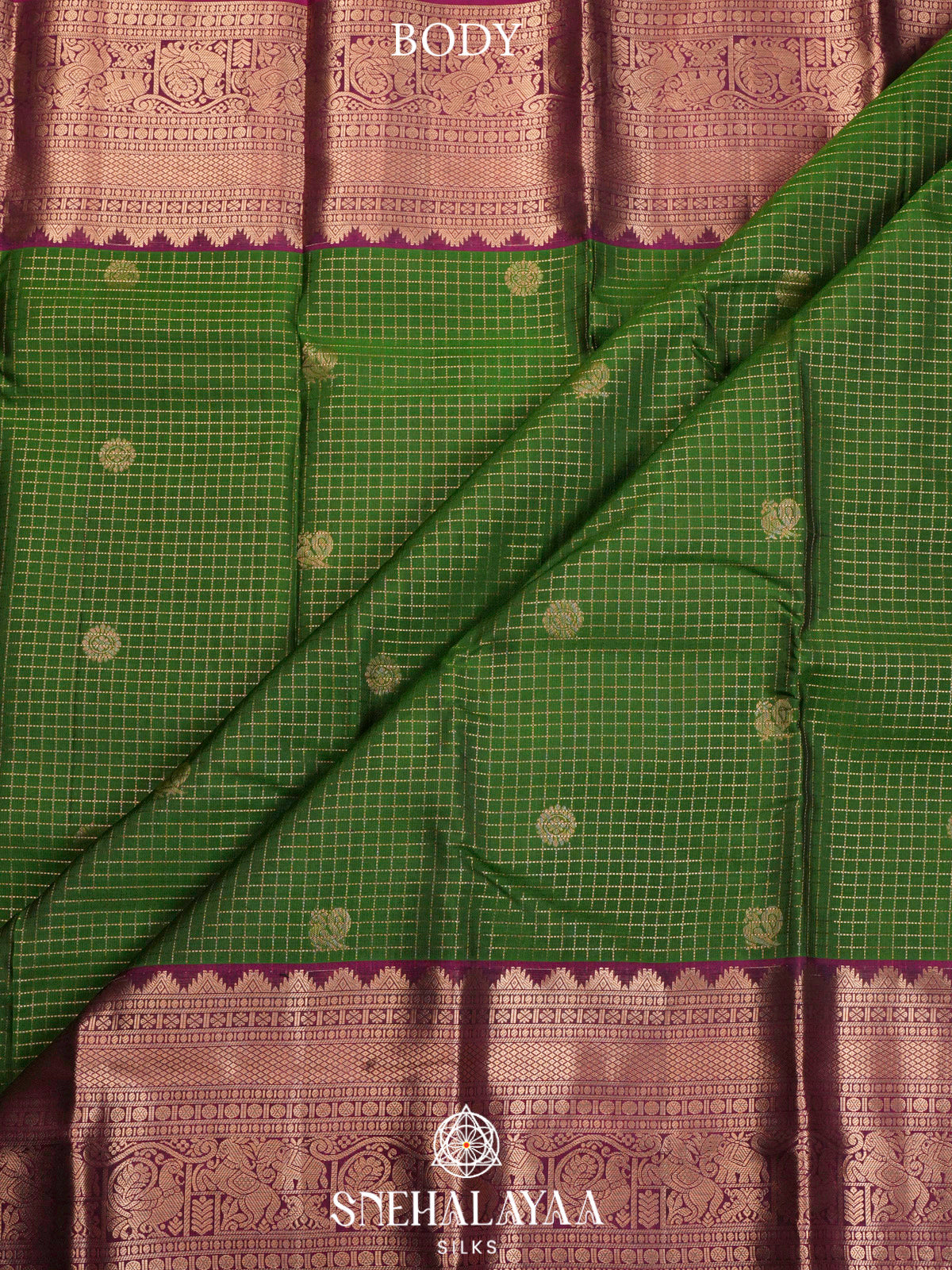 Emerald Green  Kanjivaram Silk Saree