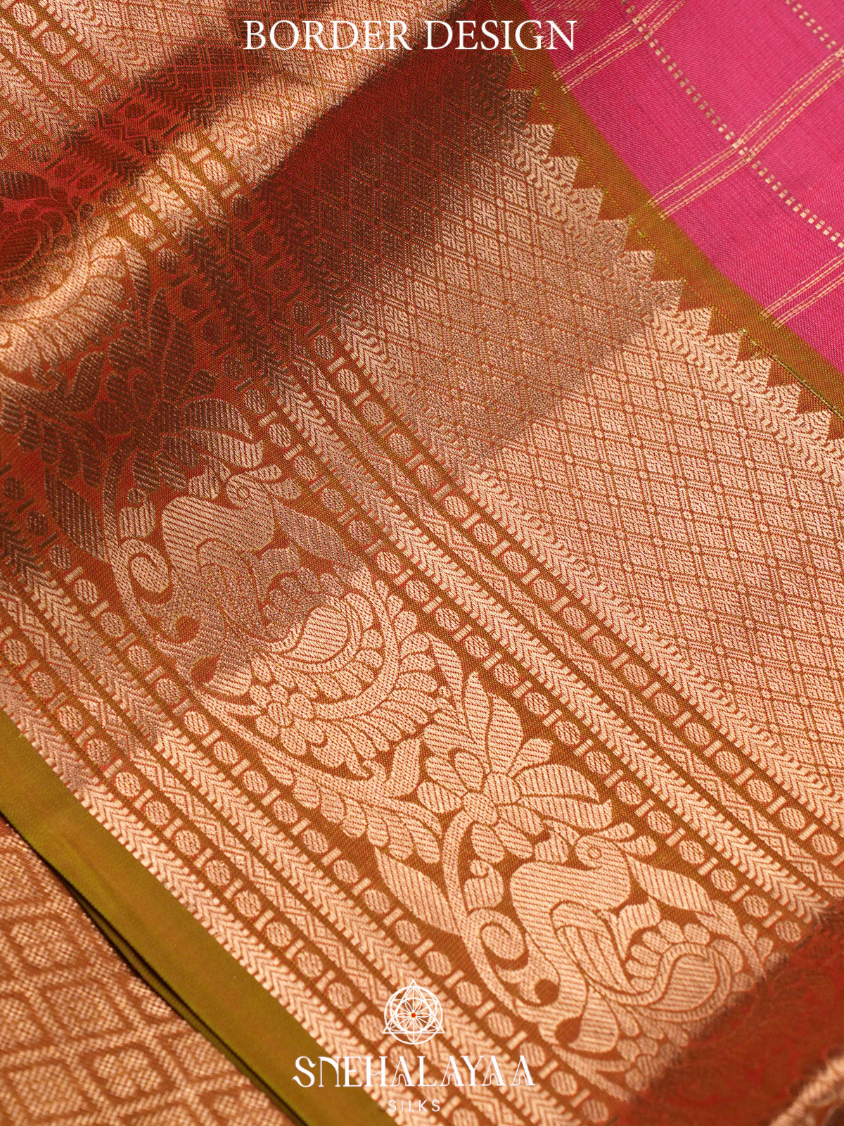 Pink  Kanjivaram Silk Saree