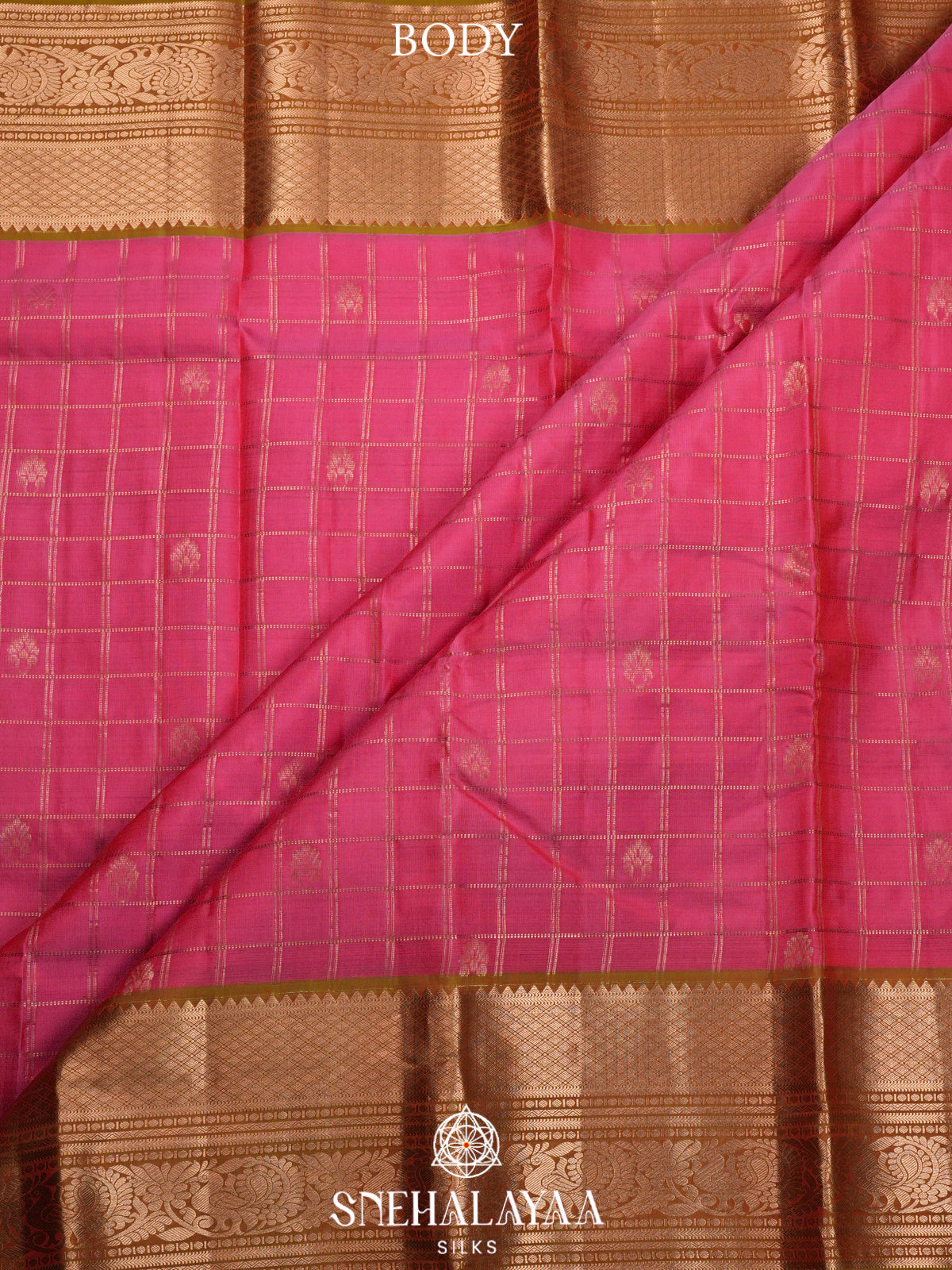 Pink  Kanjivaram Silk Saree