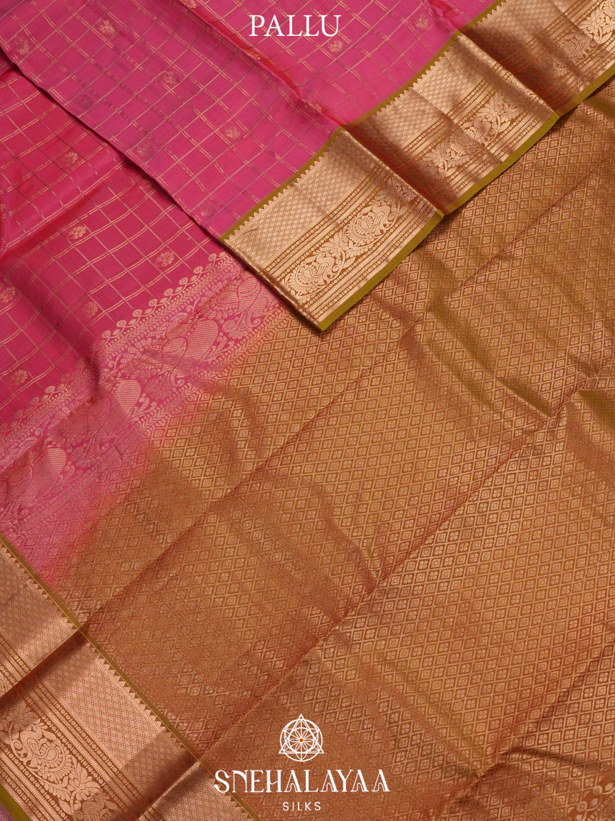 Pink  Kanjivaram Silk Saree