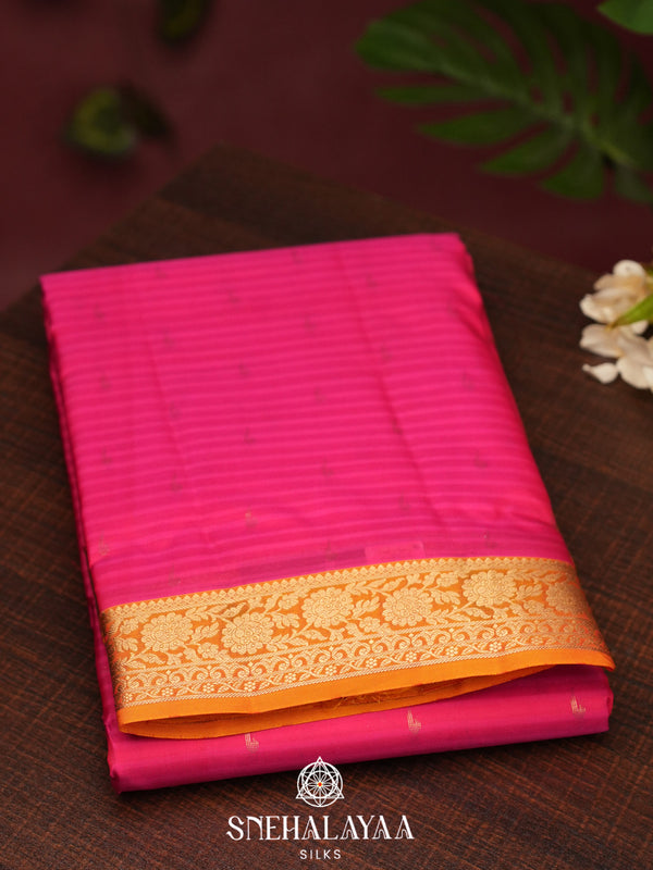 Pink  Kanjivaram Silk Saree