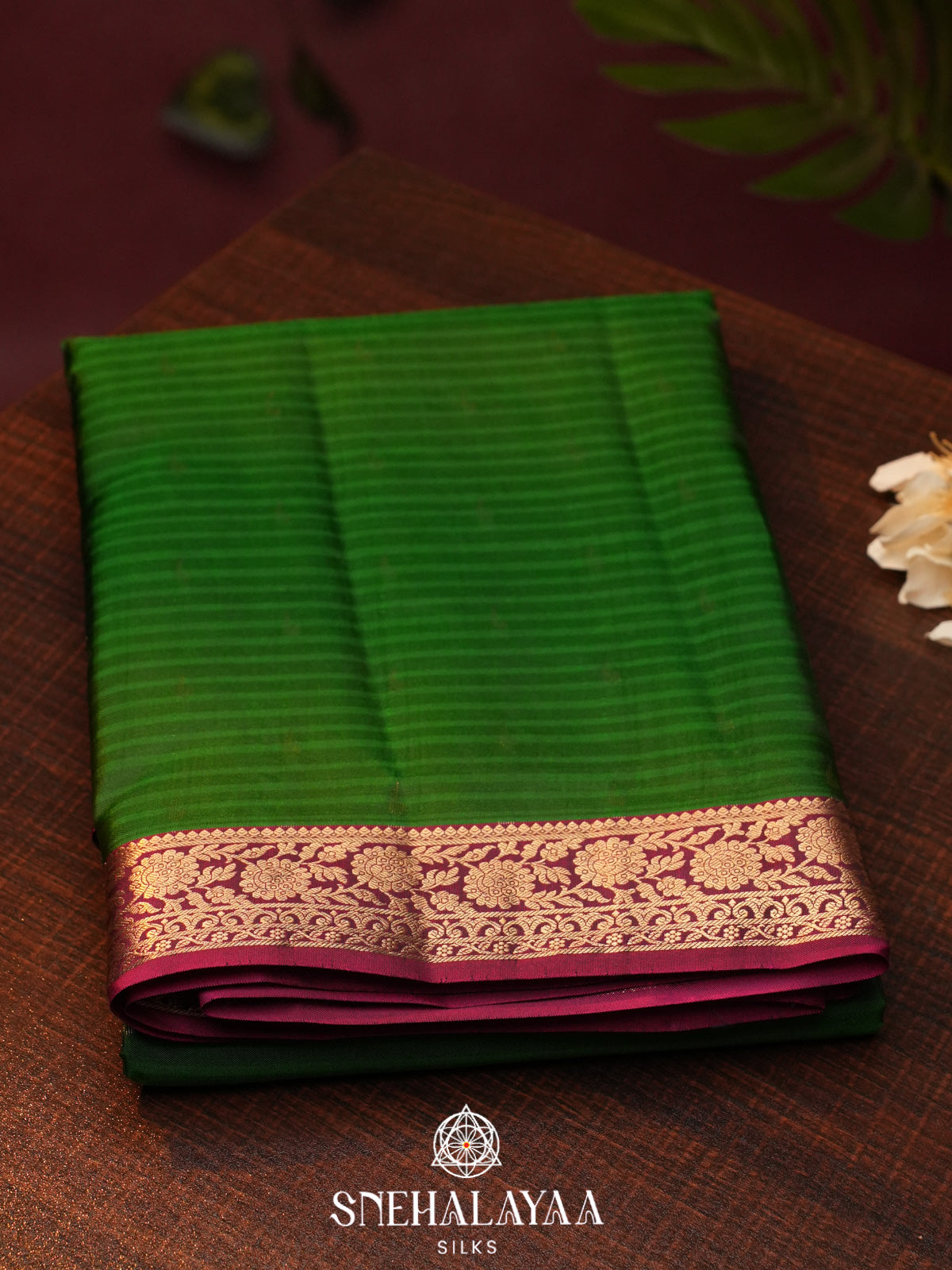 Forest Green  Kanjivaram Silk Saree