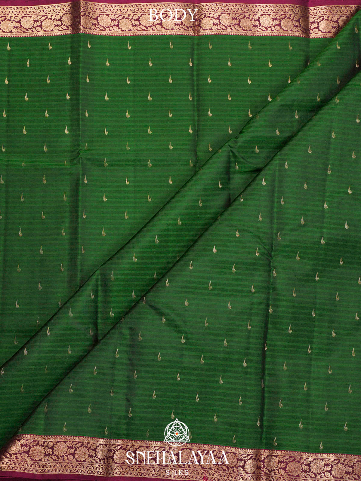Forest Green  Kanjivaram Silk Saree