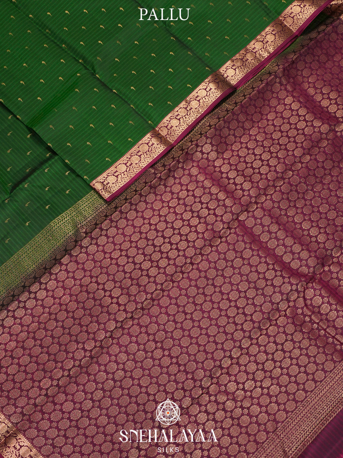 Forest Green  Kanjivaram Silk Saree