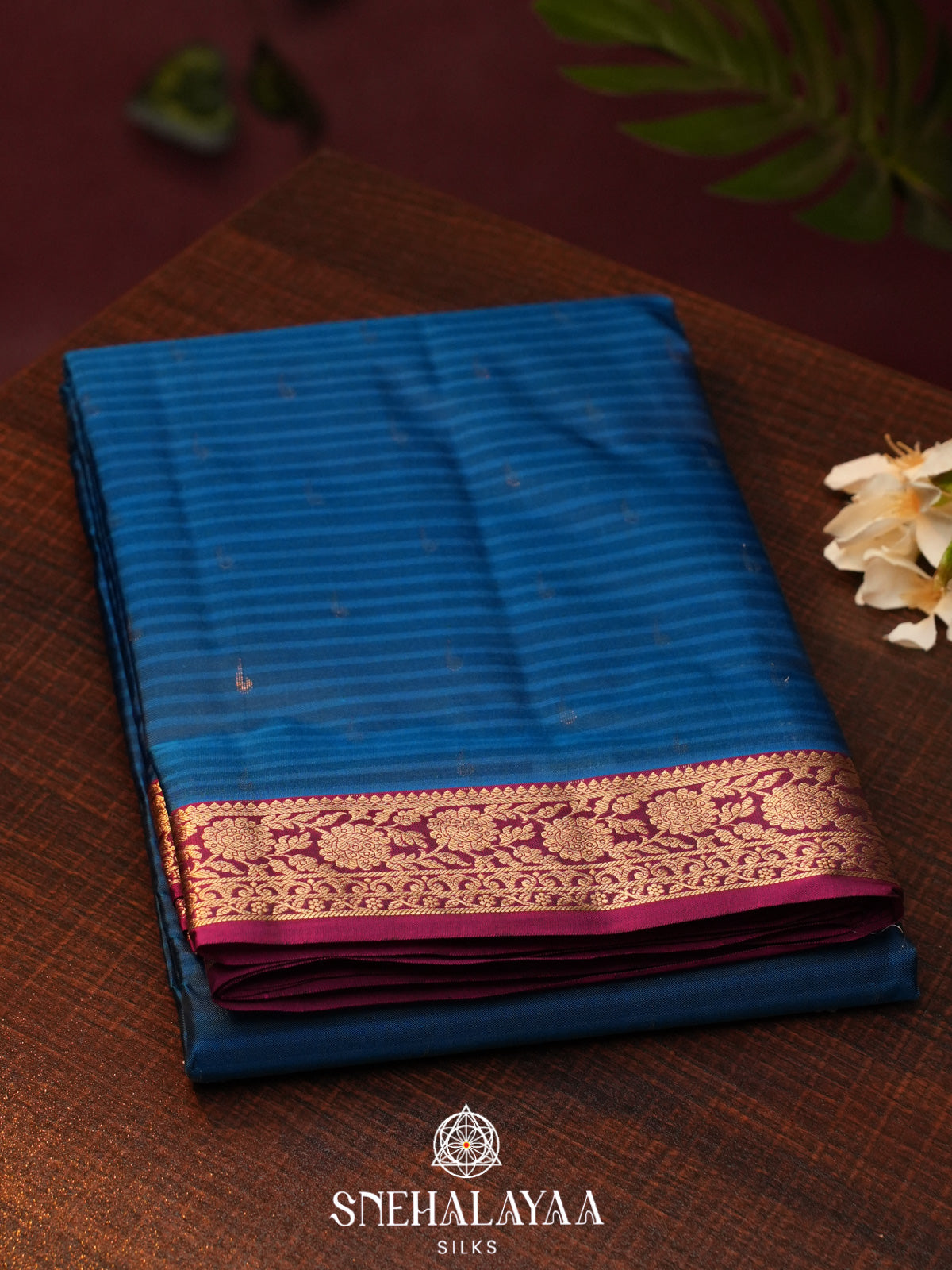 Navy Blue  Kanjivaram Silk Saree