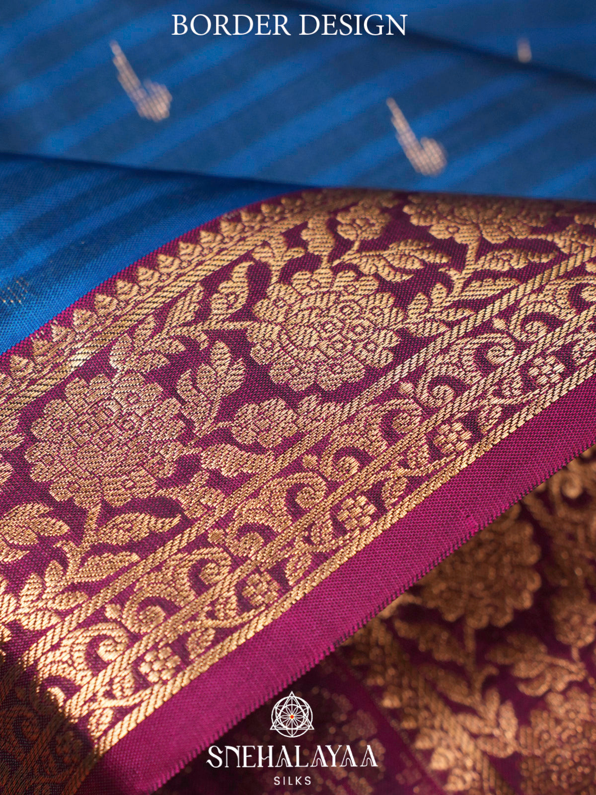 Navy Blue  Kanjivaram Silk Saree
